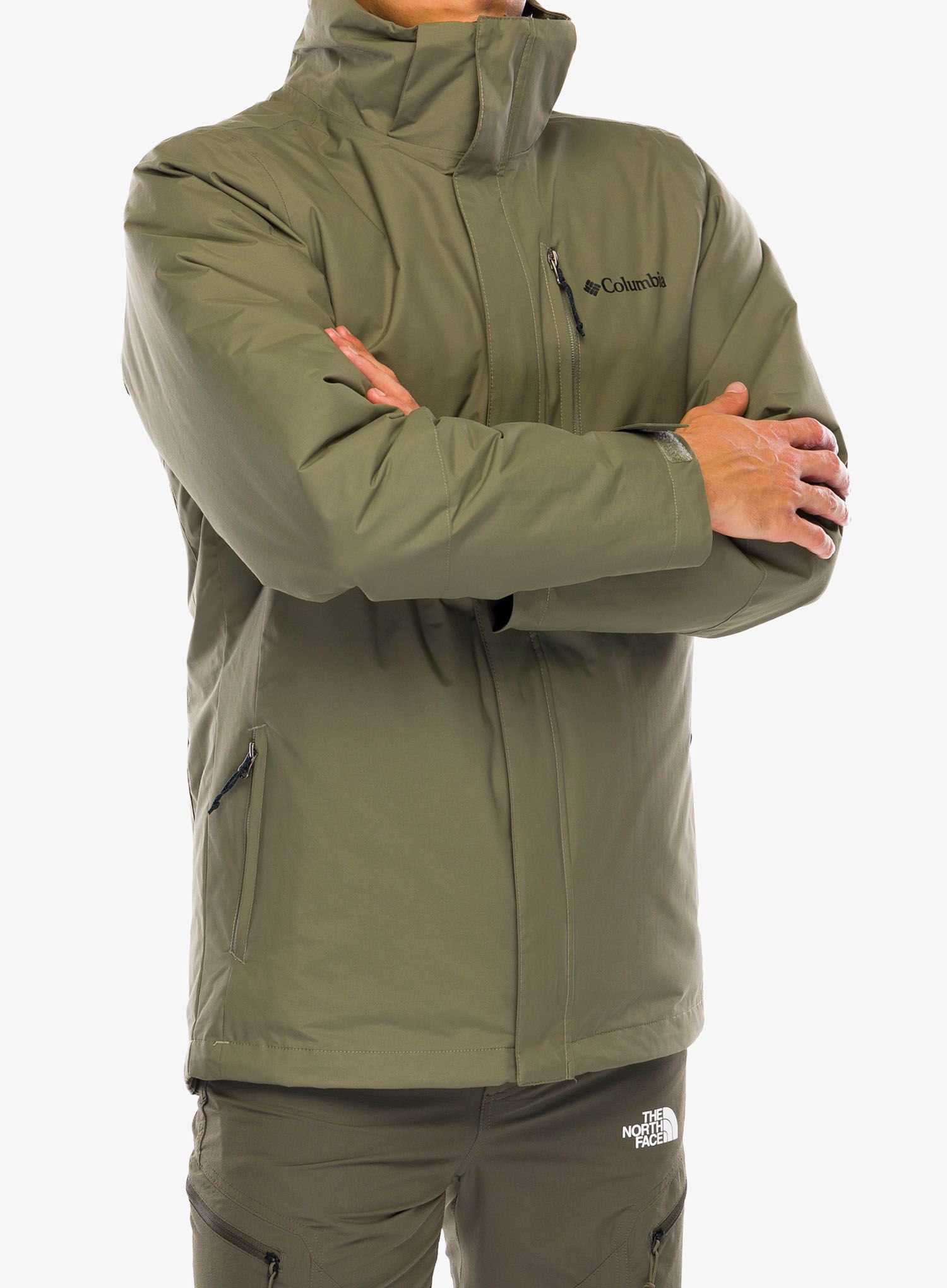 Jakna 3v1 Columbia Element Blocker III Interchange Jacket - stone green
