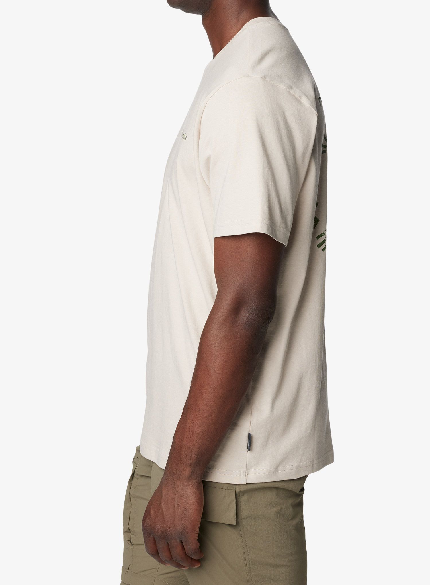 Bombažna majica Columbia Explorers Canyon Back S/S Tee - dark stone/bearly tribe