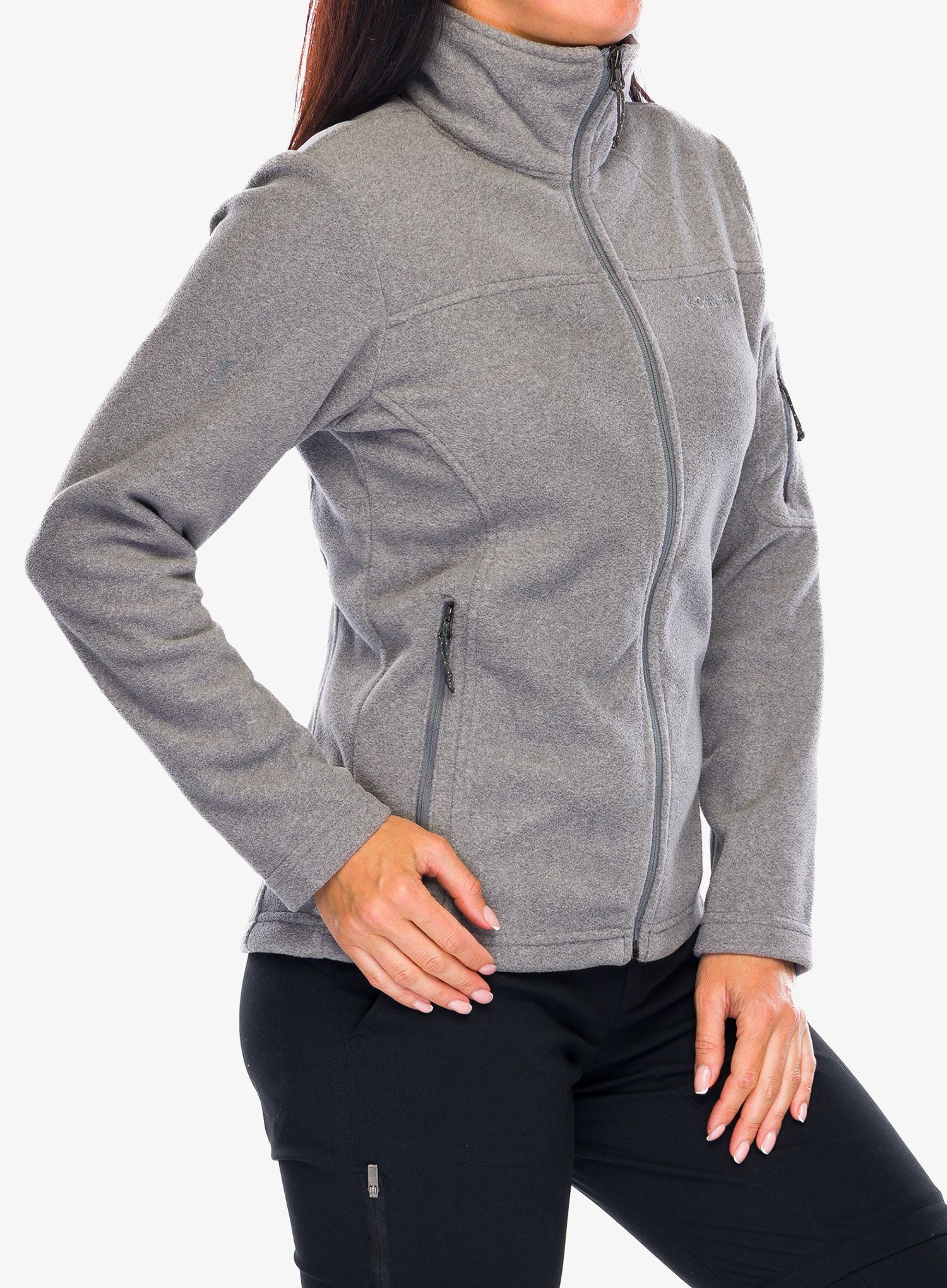 Ženski flis Columbia Fast Trek II Jacket - city grey heather/city grey