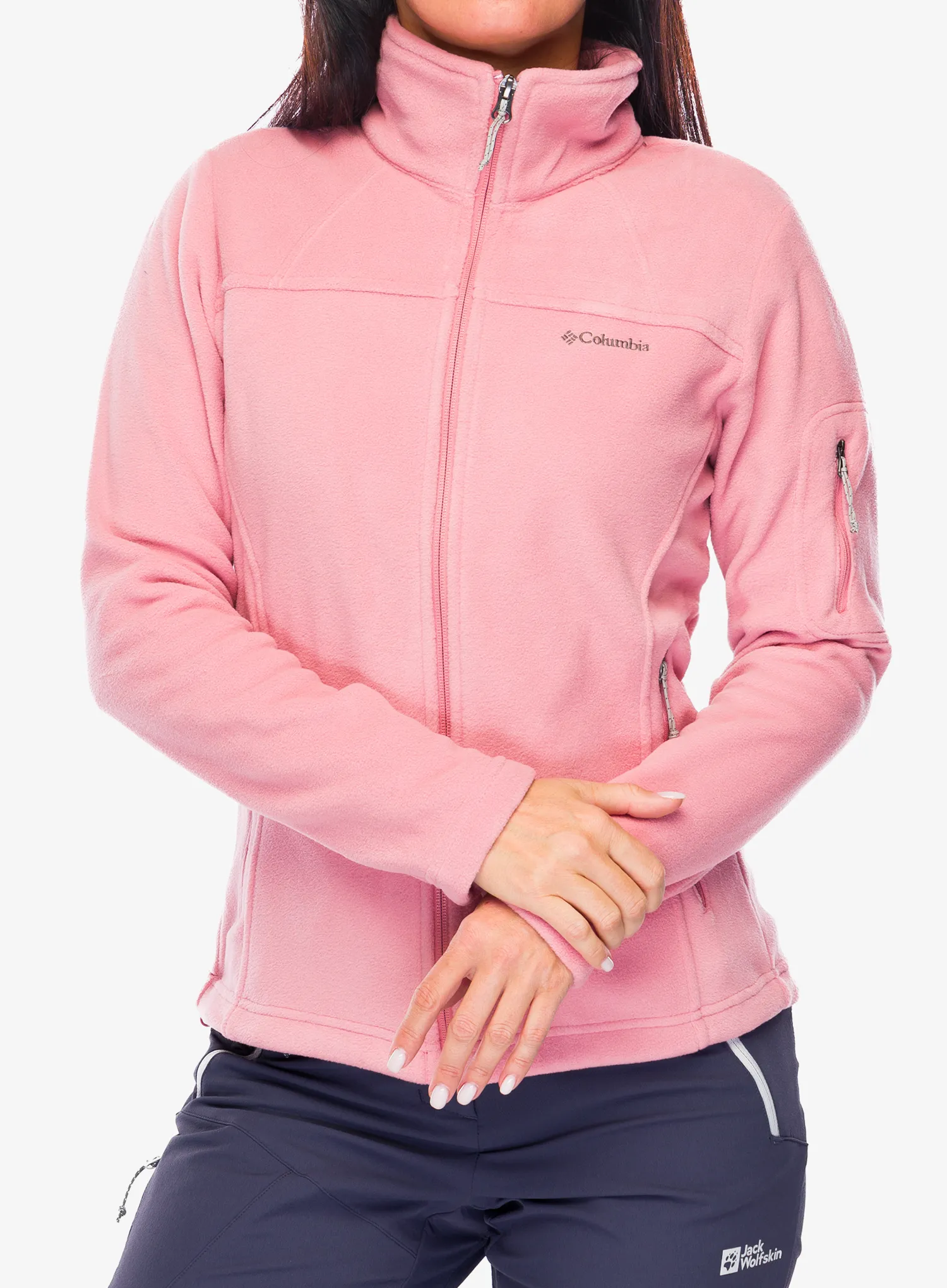 Ženski flis Columbia Fast Trek II Jacket - pink agave