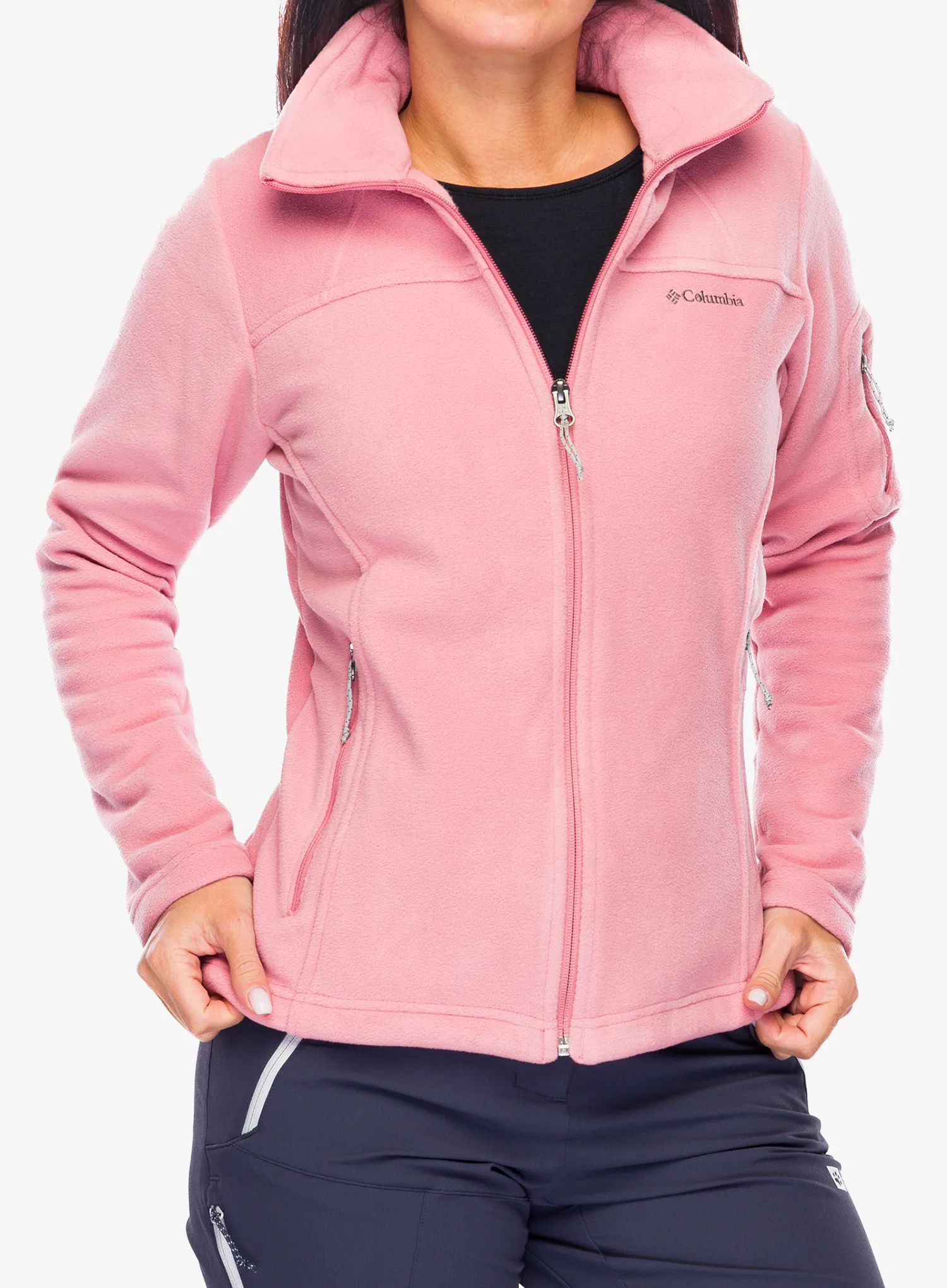 Ženski flis Columbia Fast Trek II Jacket - pink agave
