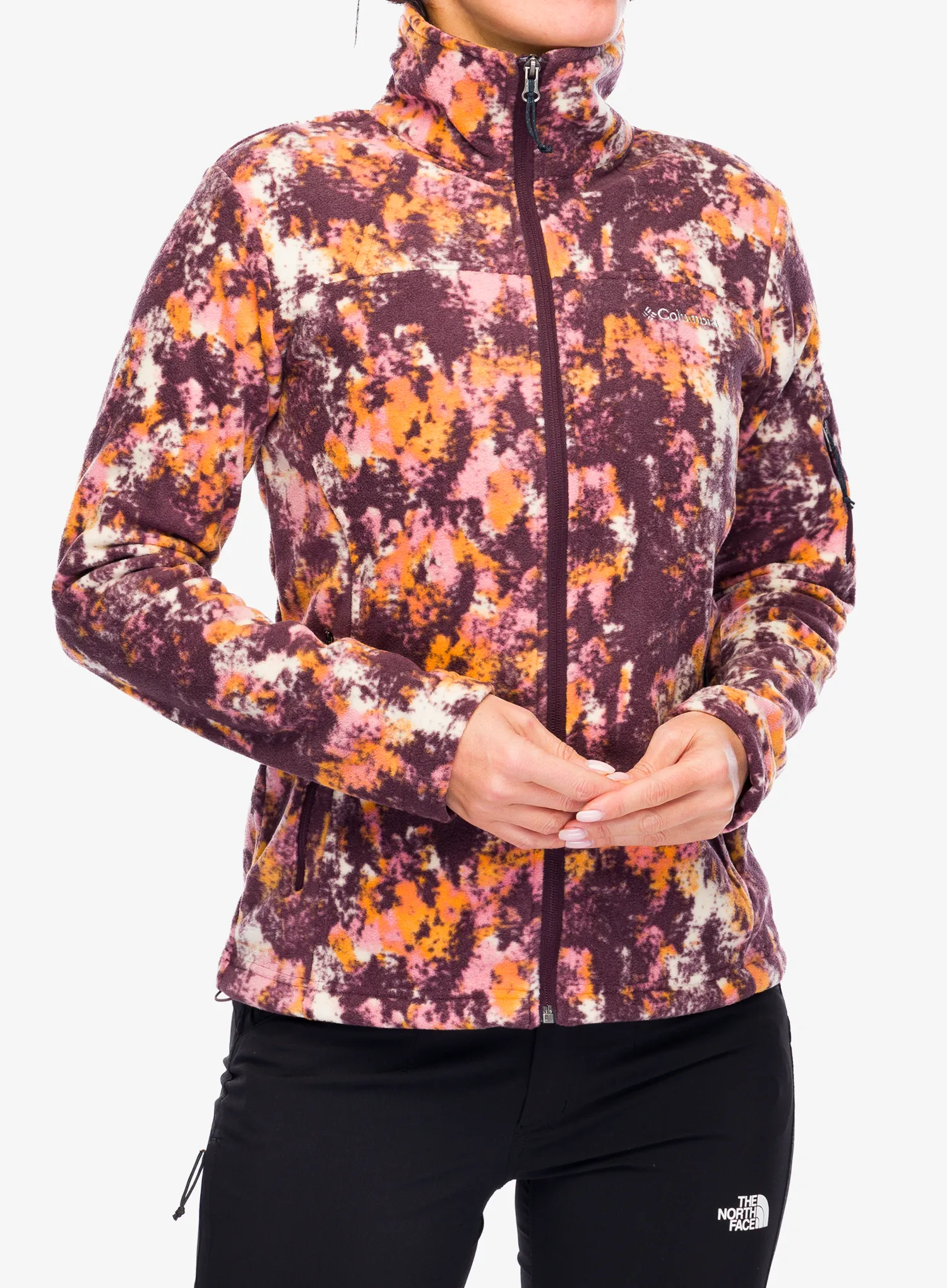 Ženski flis Columbia Fast Trek Printed Jacket - moonvista timberwild