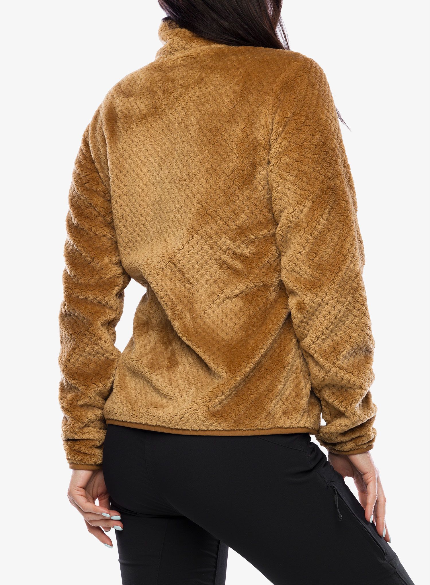 Ženski flis Columbia Fire Side II Sherpa - camel brown