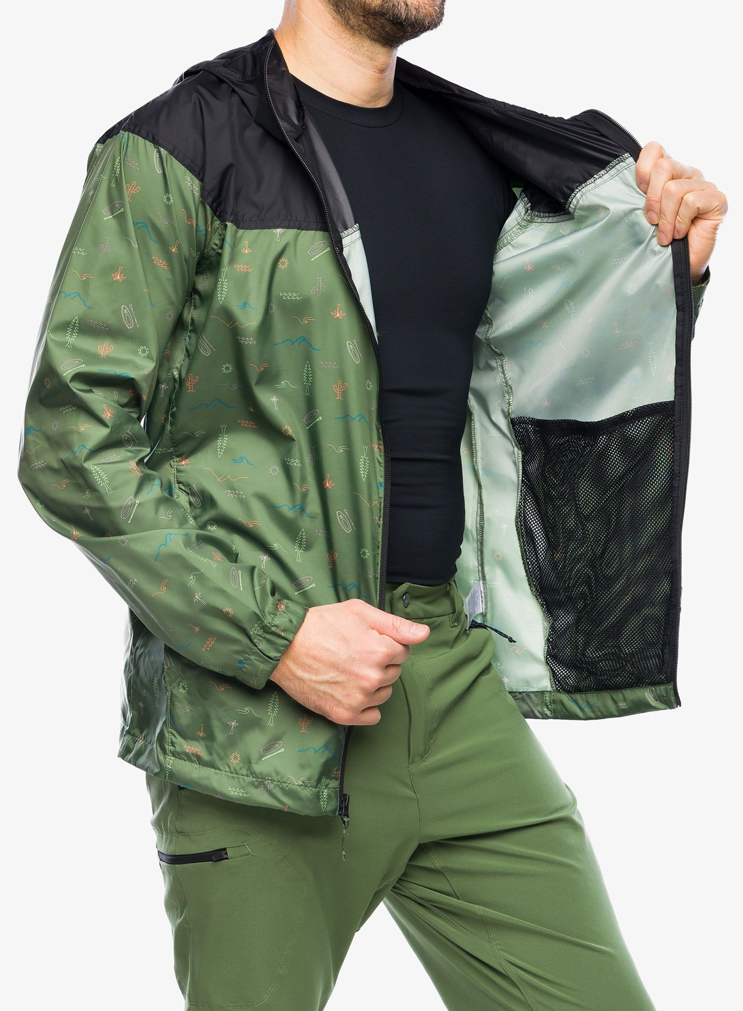 Vetrovka Columbia Flash Challenger Novelty - canteen explorer multi print