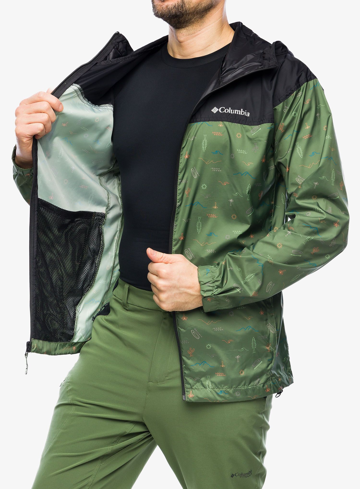 Vetrovka Columbia Flash Challenger Novelty - canteen explorer multi print
