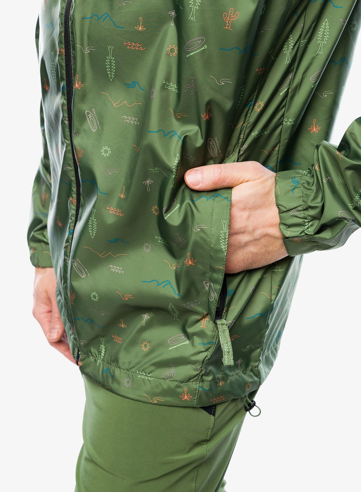 Vetrovka Columbia Flash Challenger Novelty - canteen explorer multi print