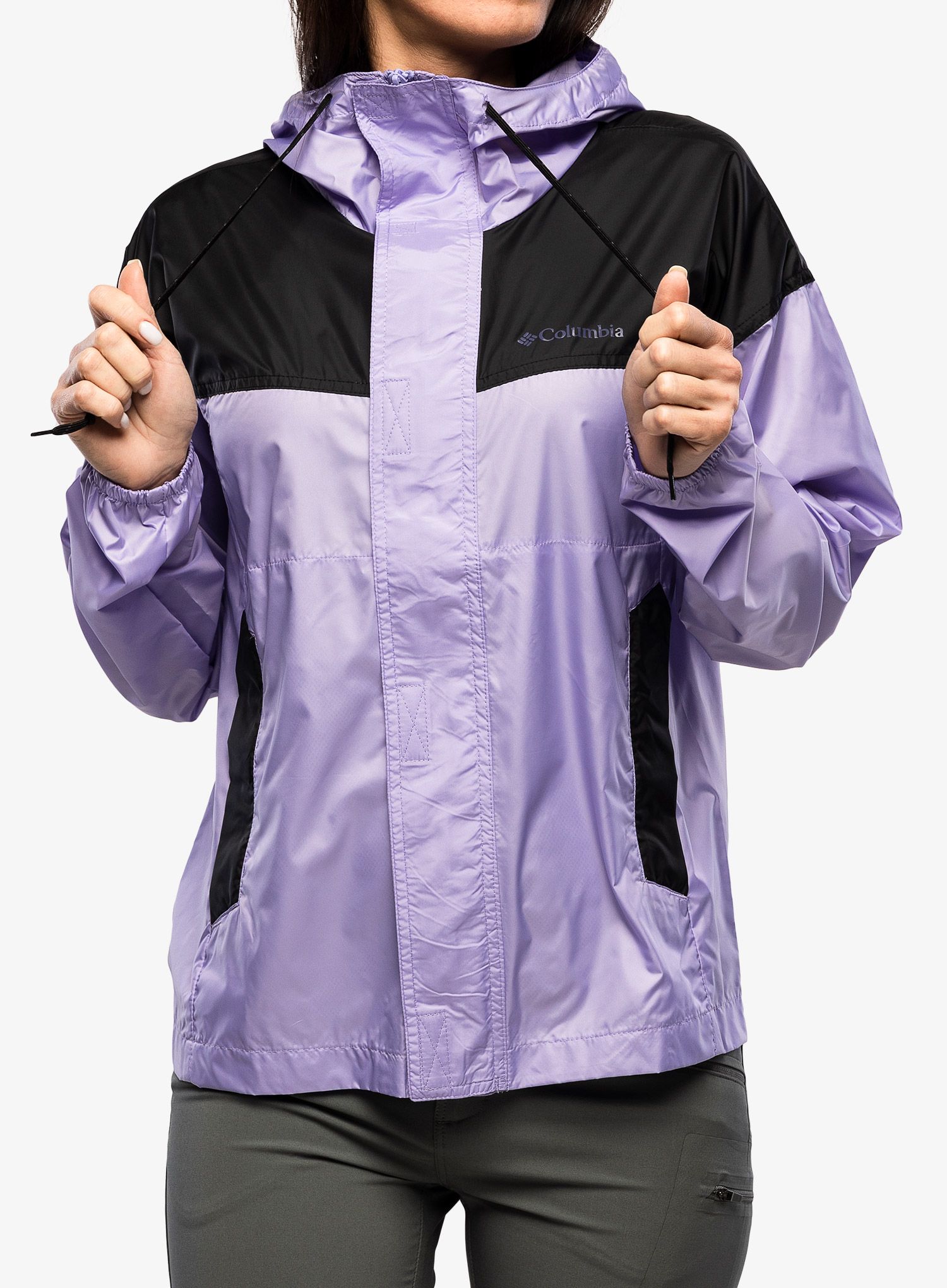 Ženska vetrovka Columbia Flash Challenger Windbreaker - frosted purple/black