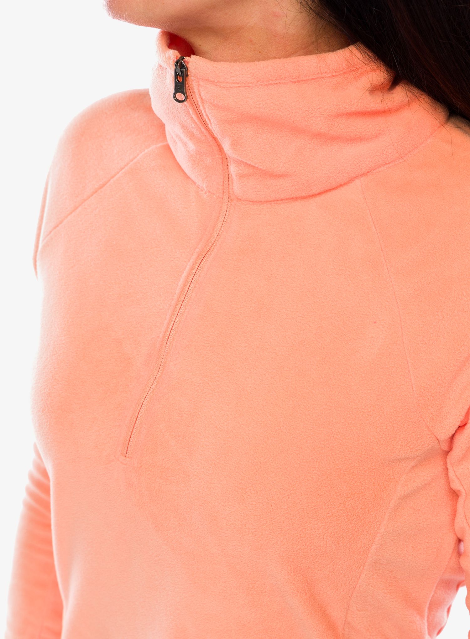 Ženska jopica brez kapuce Columbia Glacial IV 1/2 Zip - apricot fizz