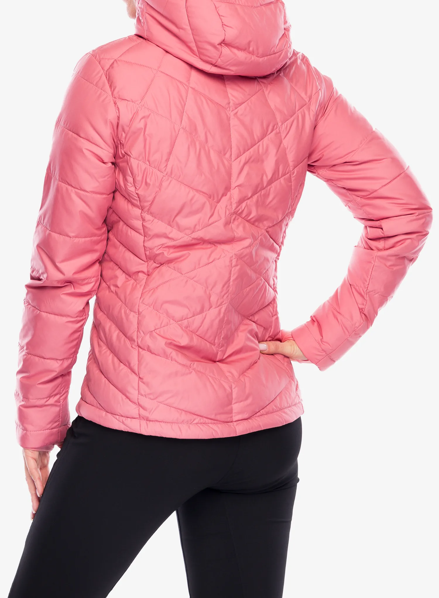 Ženska sintetična jakna Columbia Heavenly Hooded Jacket - pink agave