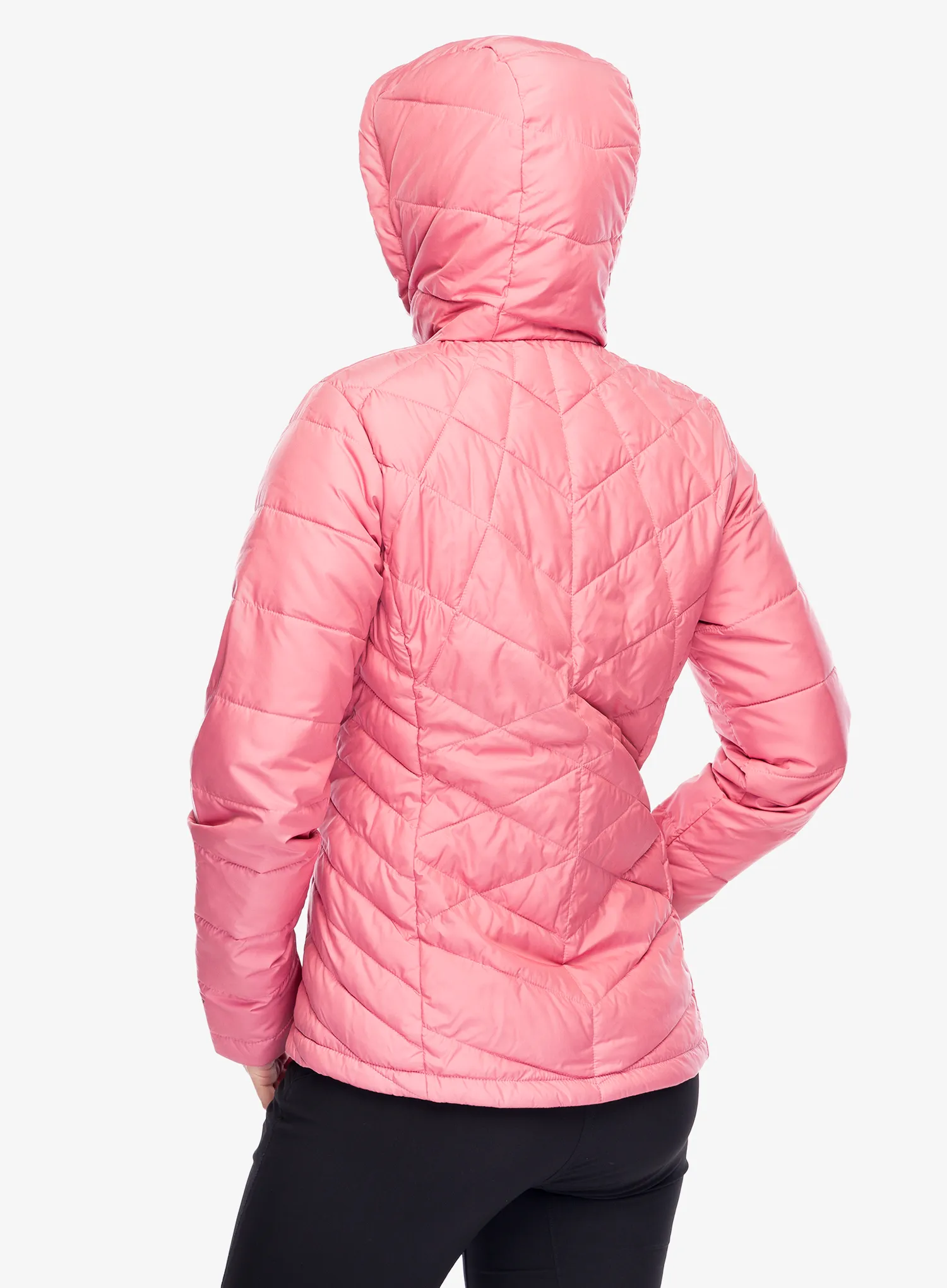 Ženska sintetična jakna Columbia Heavenly Hooded Jacket - pink agave