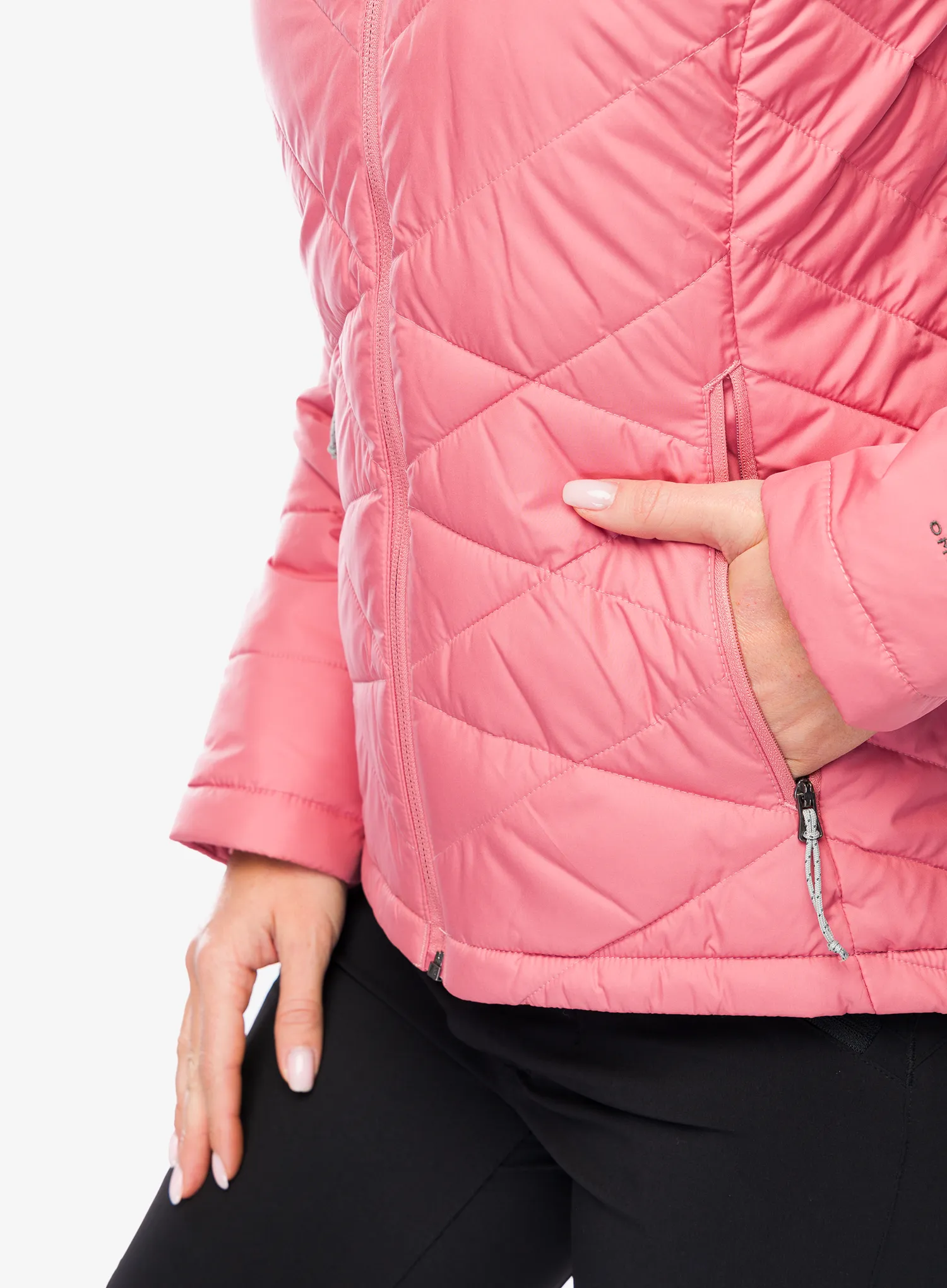 Ženska sintetična jakna Columbia Heavenly Hooded Jacket - pink agave
