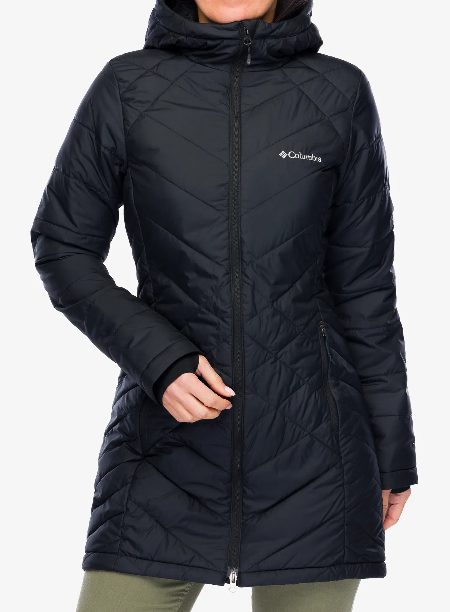 Ženski plašč Columbia Heavenly Long Hooded Jacket - black