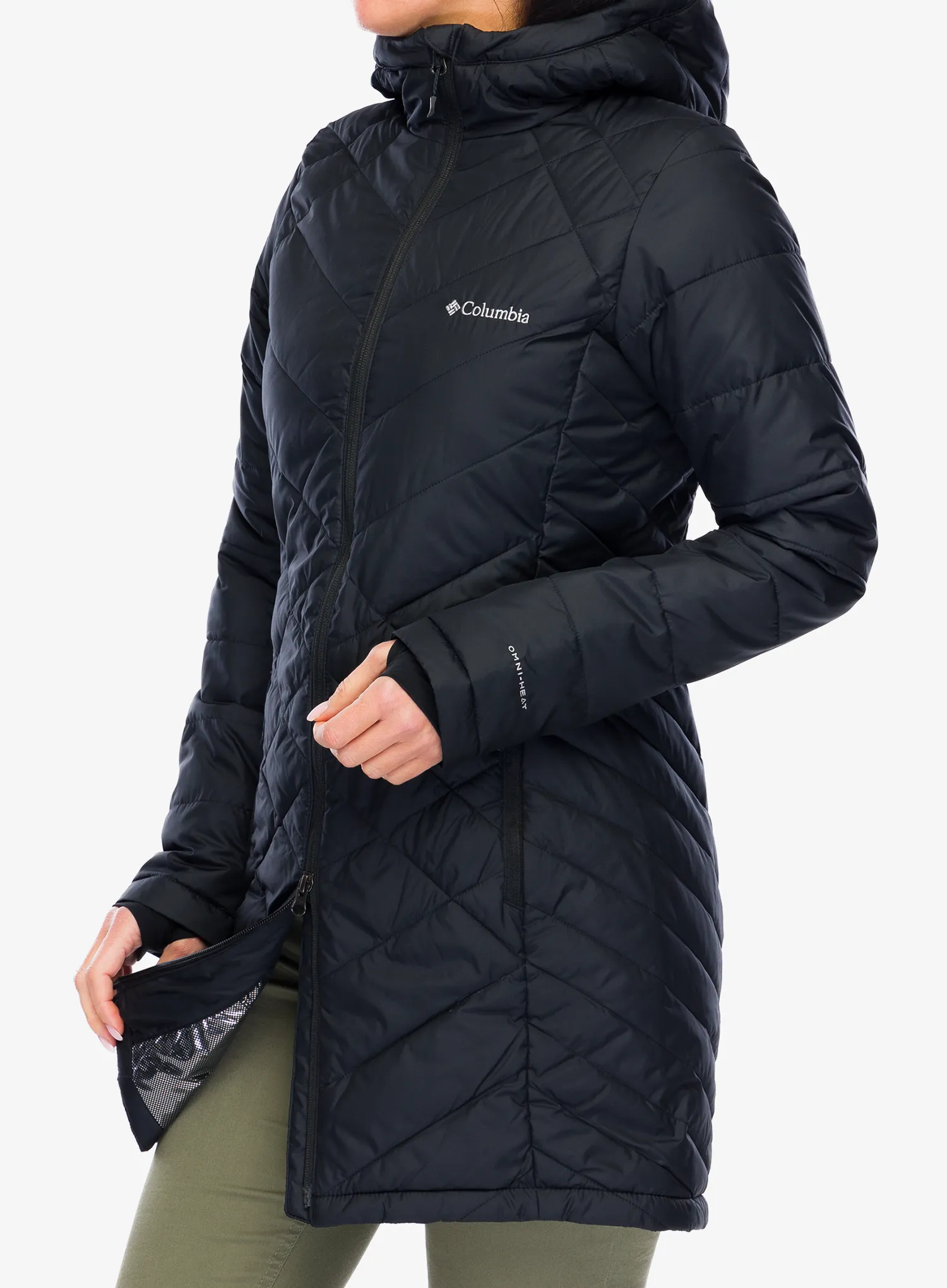 Ženski plašč Columbia Heavenly Long Hooded Jacket - black