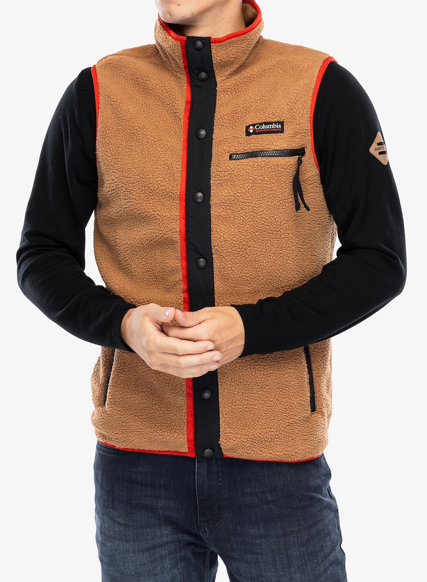 Brezrokavnik Columbia Helvetia II Vest - camel brown