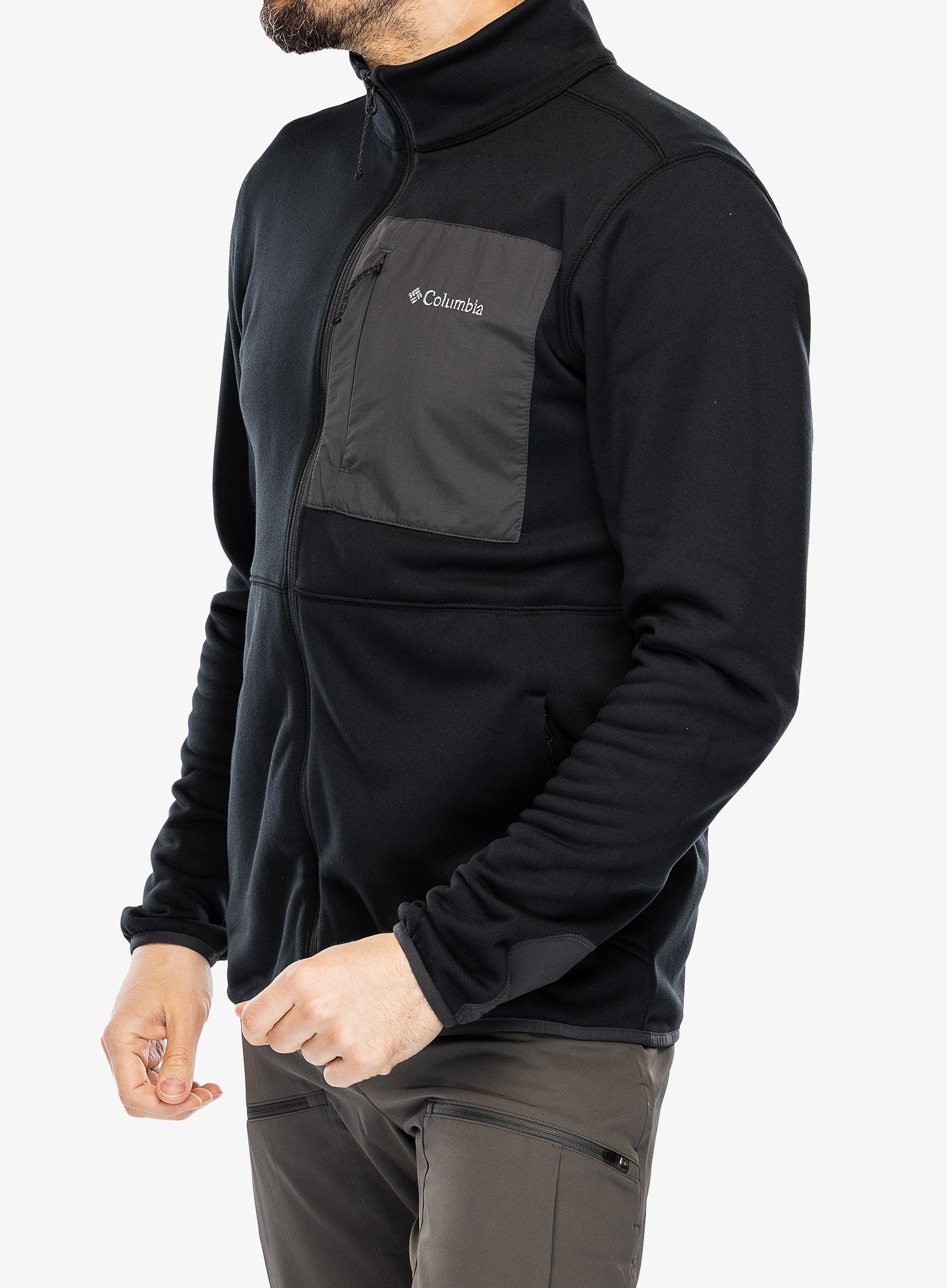 Jopica na zadrgo Columbia Hike Full Zip - black