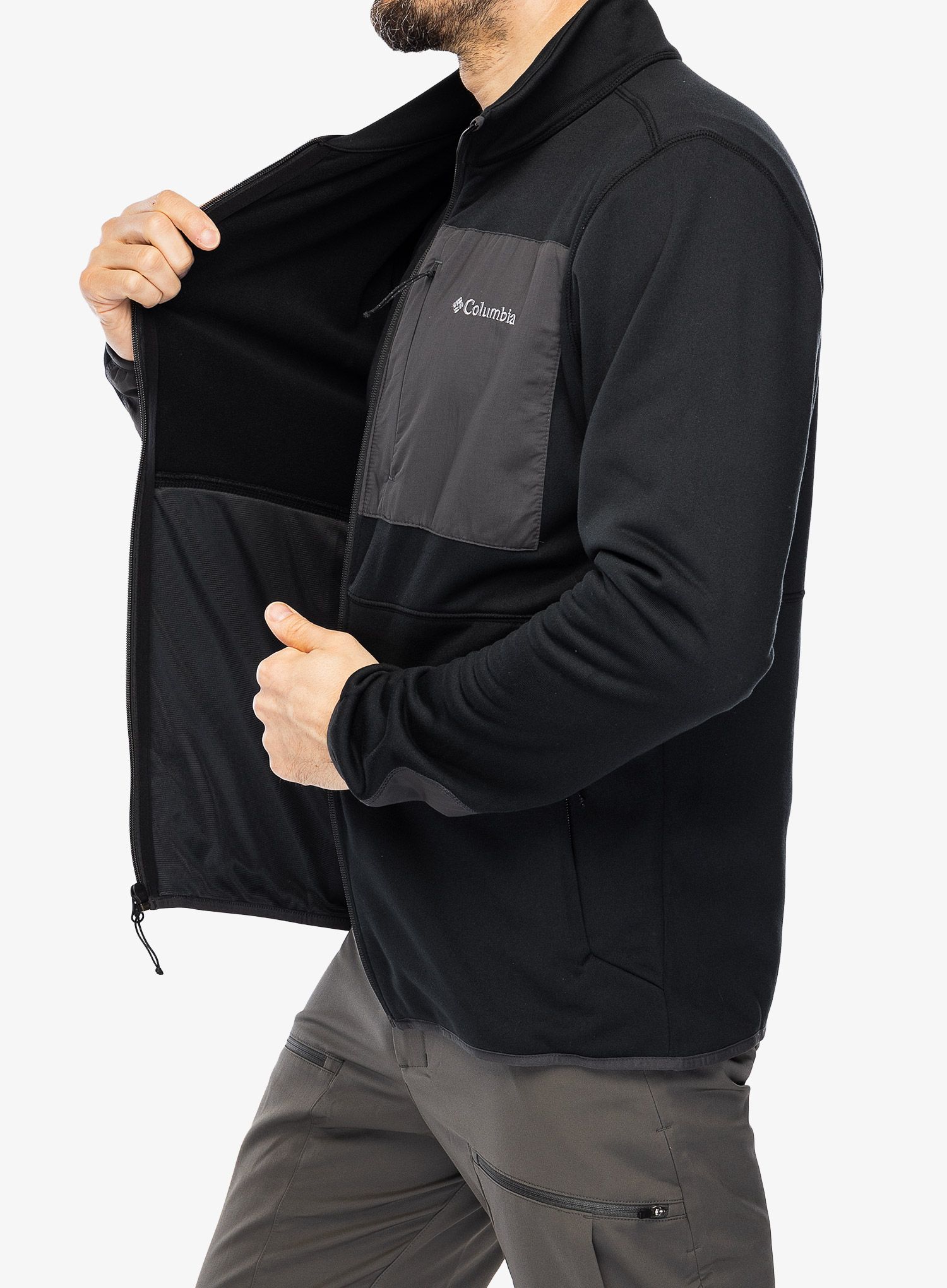 Jopica na zadrgo Columbia Hike Full Zip - black