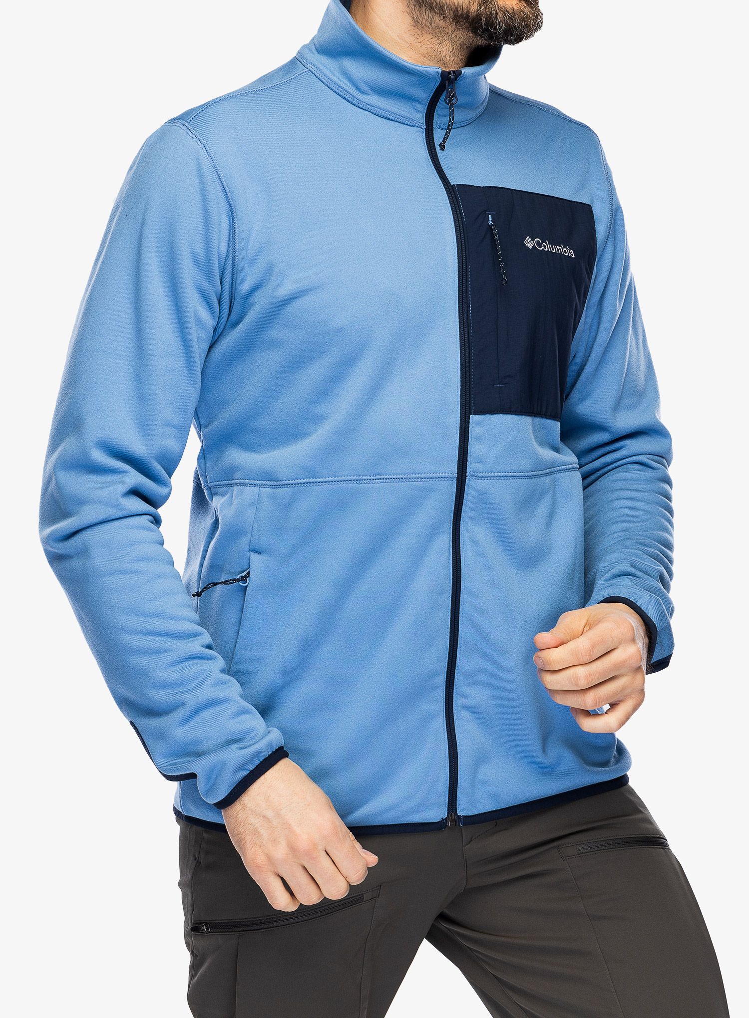 Flis Columbia Hike Full Zip - skyler/collegiate navy