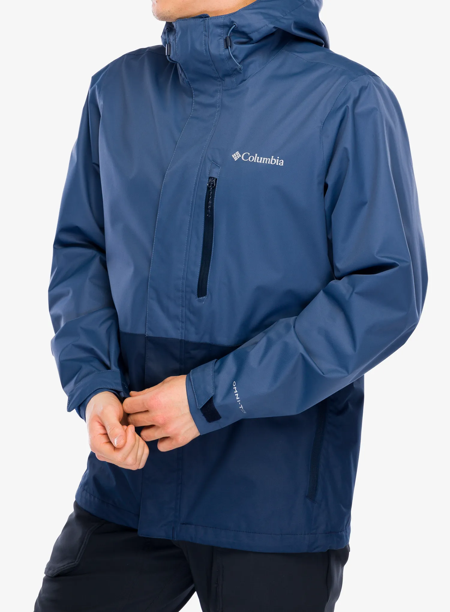Nepremočljiva jakna Columbia Hikebound Jacket - dark mountain/collegiate navy