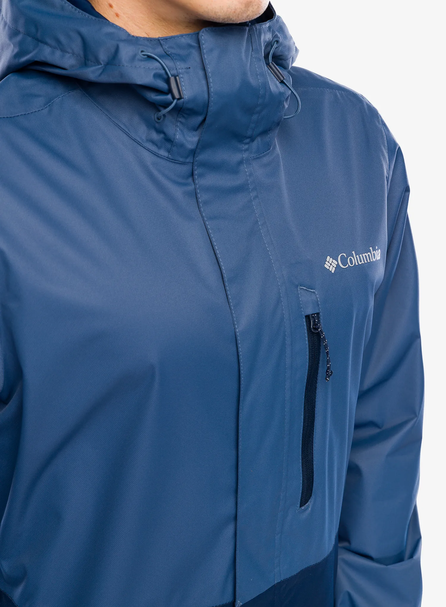 Nepremočljiva jakna Columbia Hikebound Jacket - dark mountain/collegiate navy