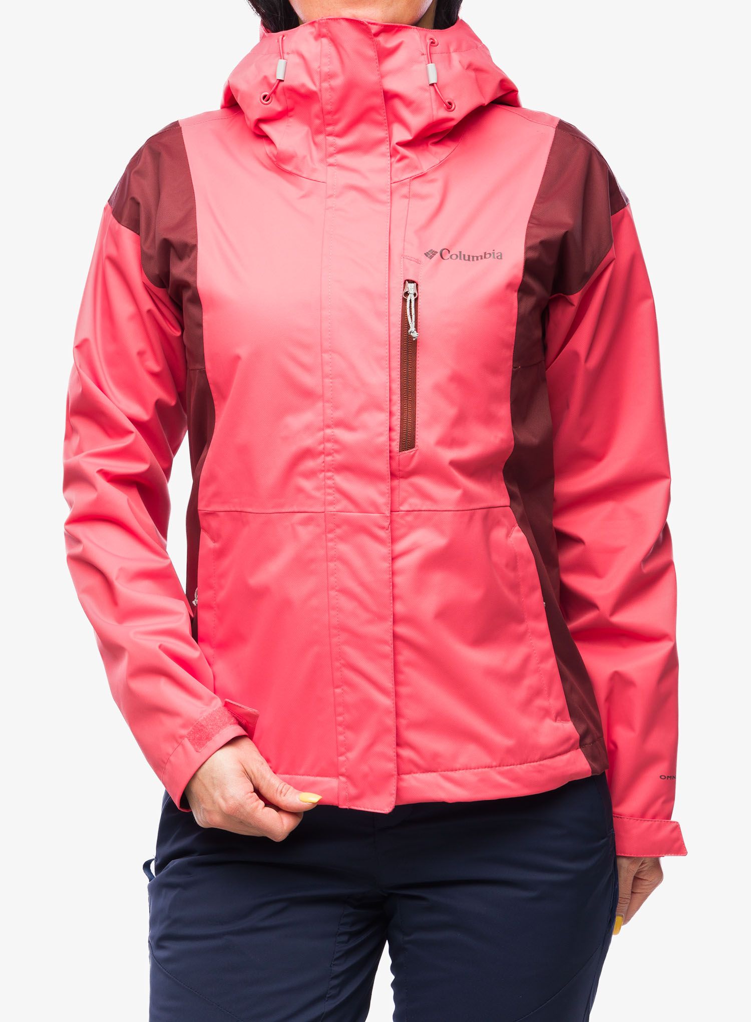 Ženska nepremočljiva jakna Columbia Hikebound Jacket - juicy/spice