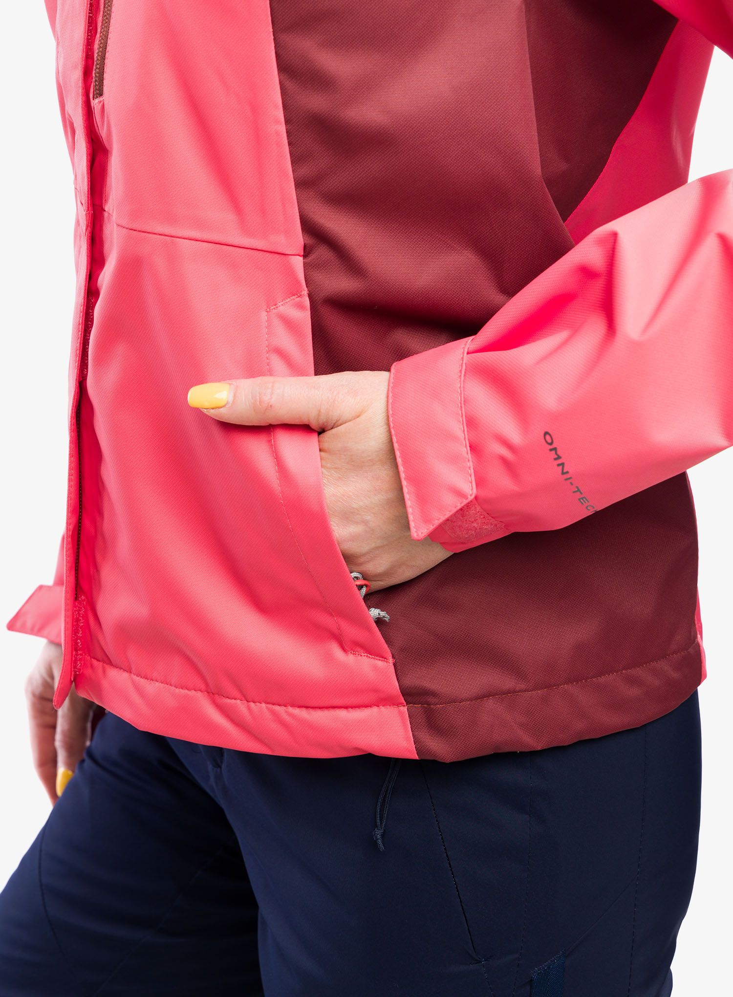 Ženska nepremočljiva jakna Columbia Hikebound Jacket - juicy/spice