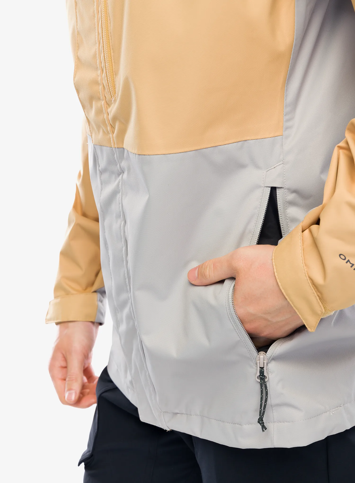 Nepremočljiva jakna Columbia Hikebound Jacket - light camel/flint grey