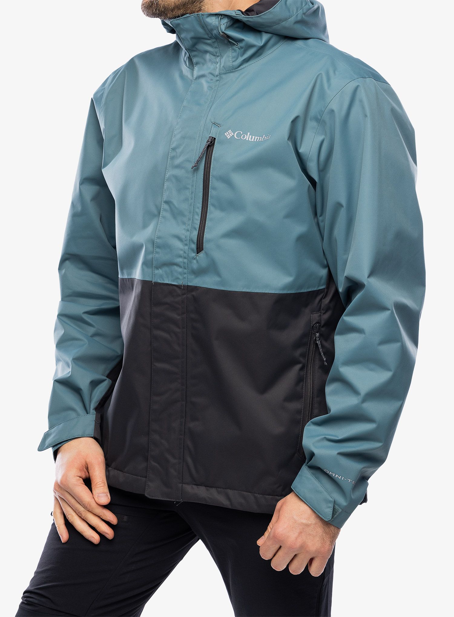 Moška dežna jakna Columbia Hikebound Jacket - metal/shark