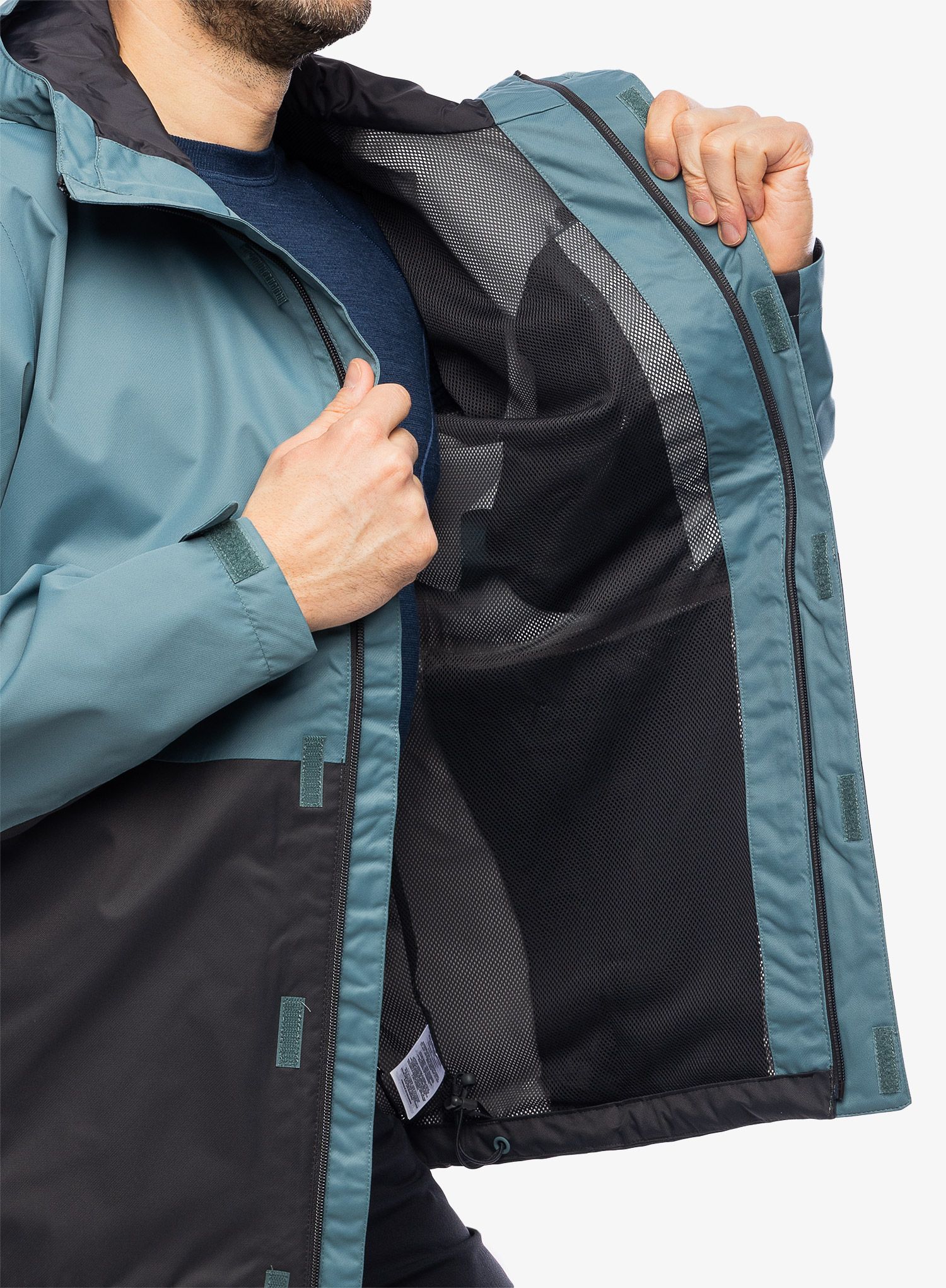 Moška dežna jakna Columbia Hikebound Jacket - metal/shark