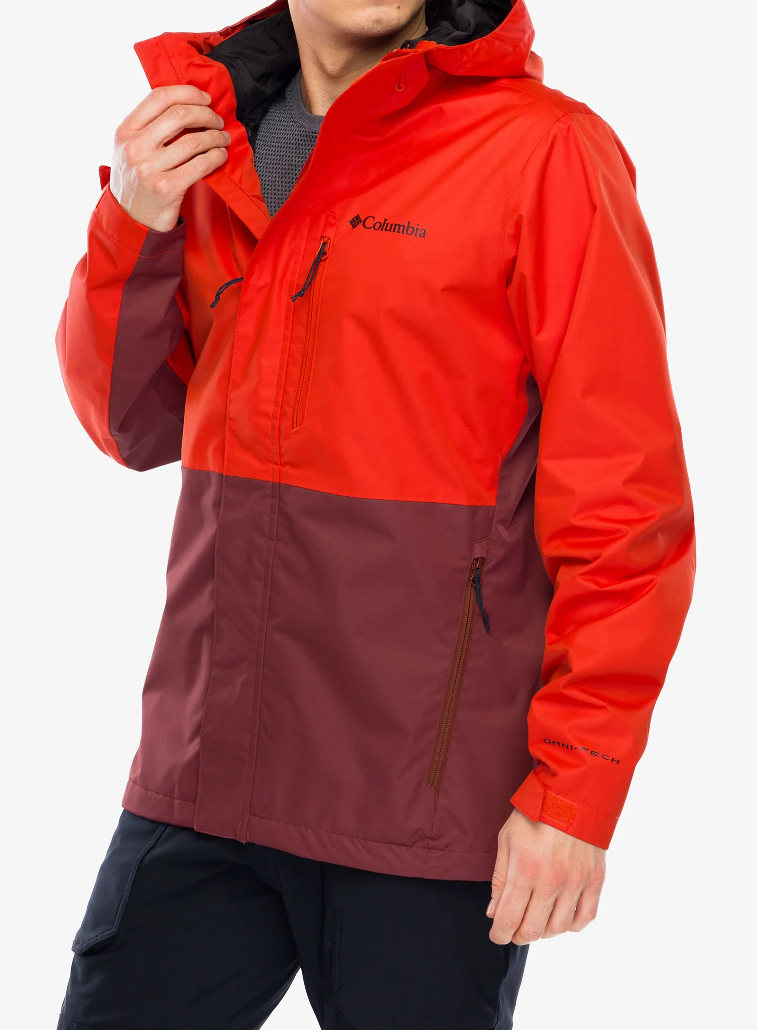 Nepremočljiva jakna Columbia Hikebound Jacket - spicy/spice
