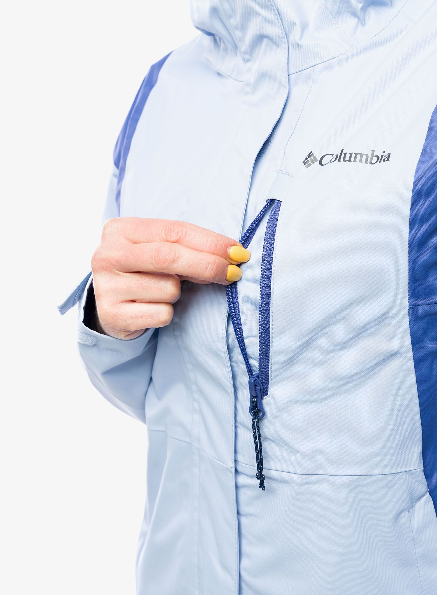 Ženska nepremočljiva jakna Columbia Hikebound Jacket - whisper/eve