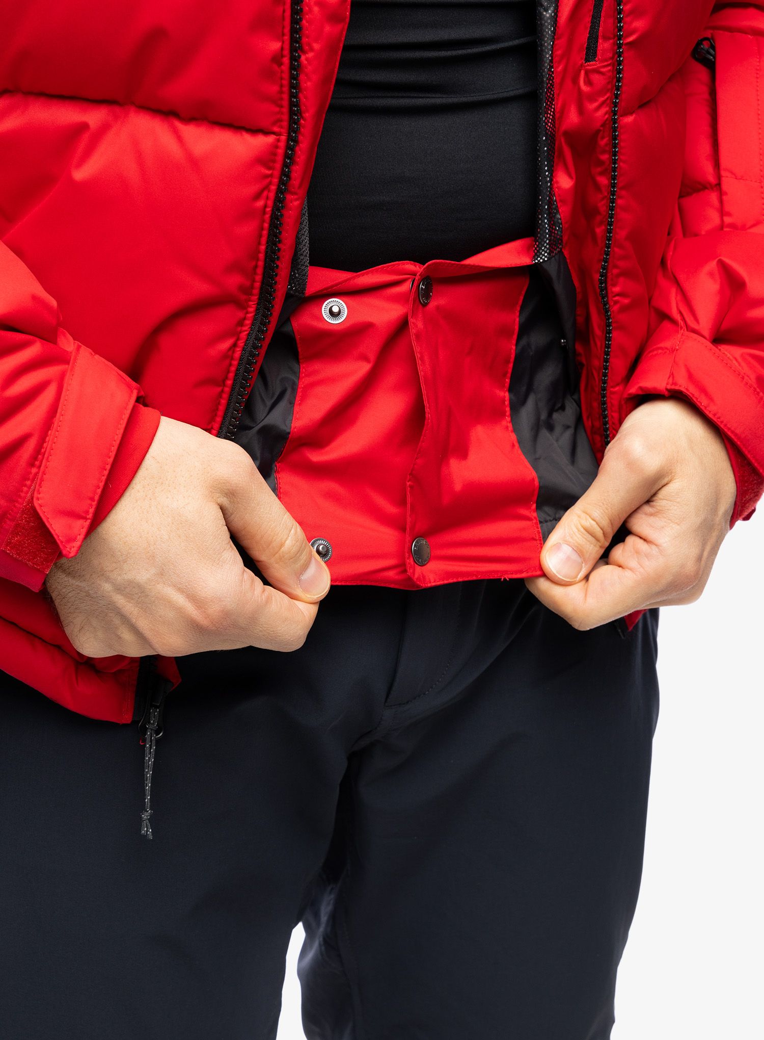 Moška smučarska jakna Columbia Iceline Ridge Jacket - mountain red/black