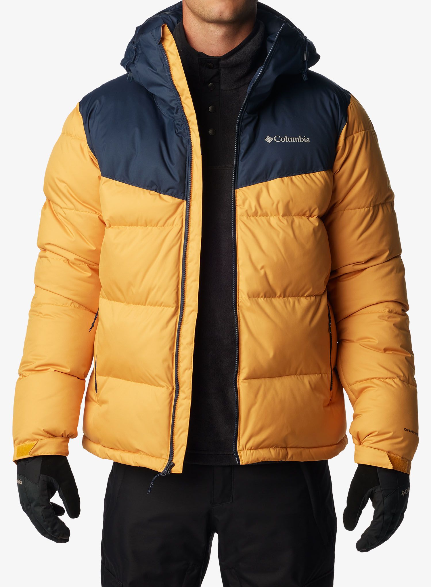 Moška smučarska jakna Columbia Iceline Ridge Jacket - raw honey/collegiate navy