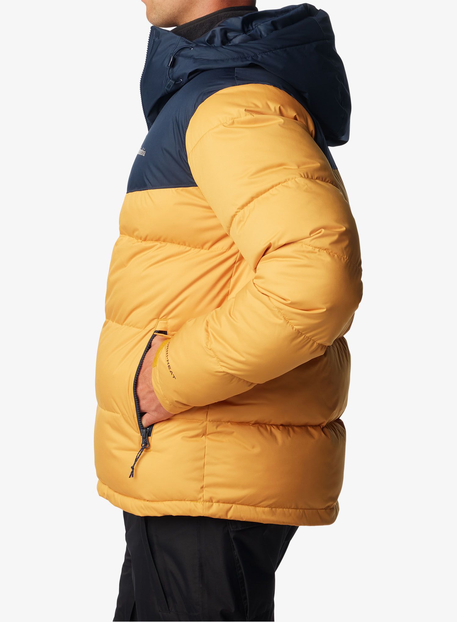 Moška smučarska jakna Columbia Iceline Ridge Jacket - raw honey/collegiate navy
