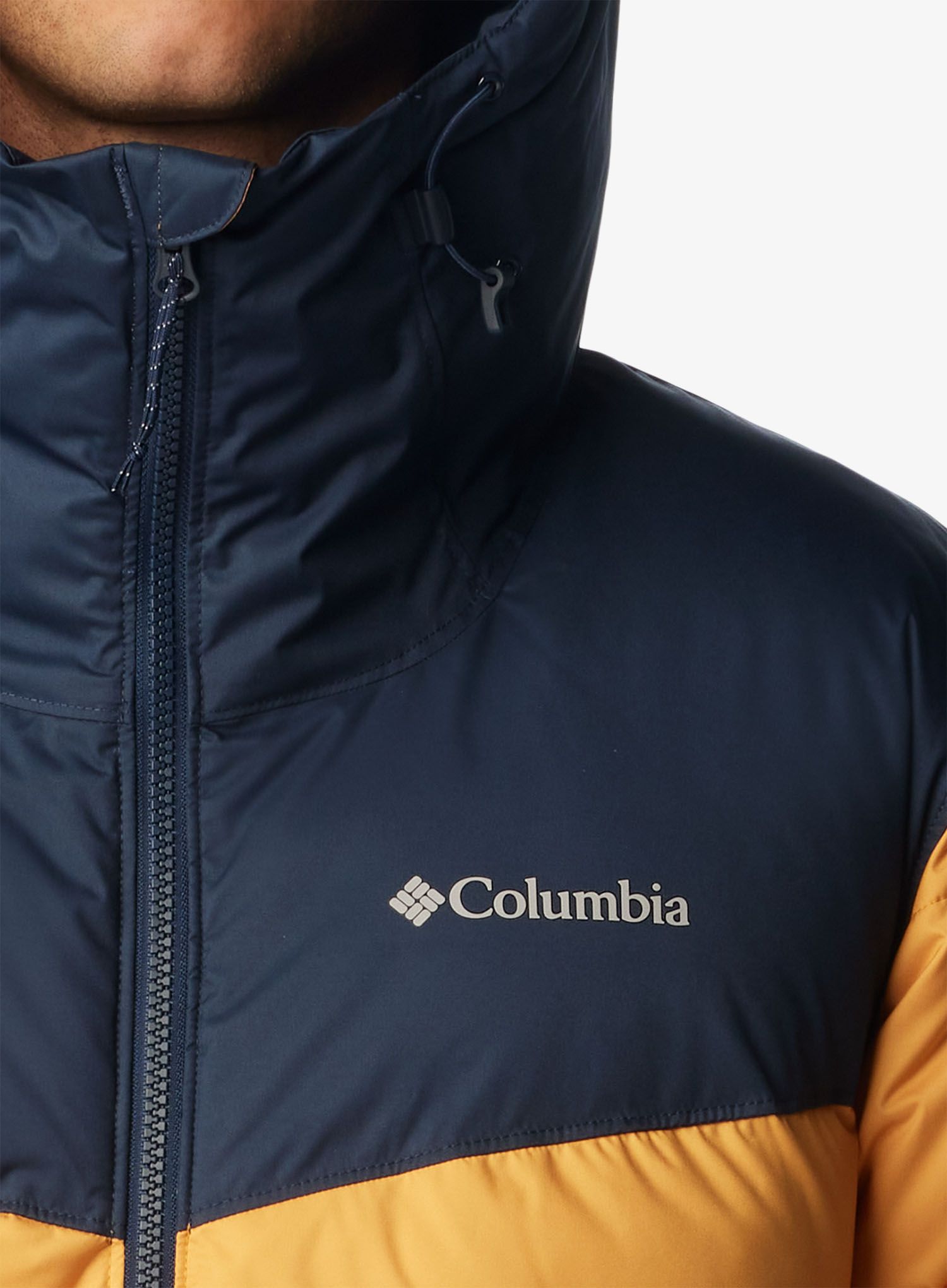 Moška smučarska jakna Columbia Iceline Ridge Jacket - raw honey/collegiate navy