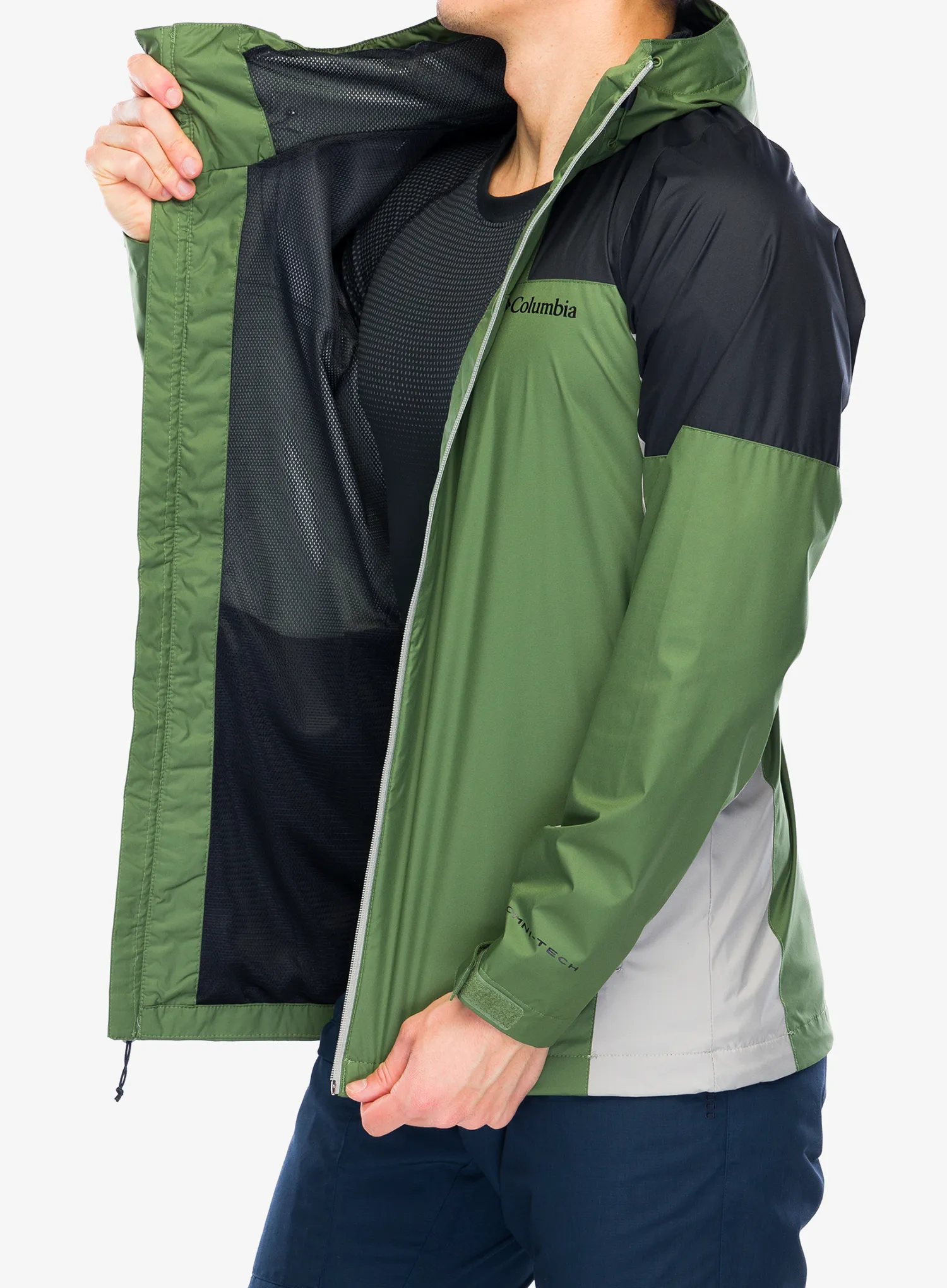 Nepremočljiva jakna Columbia Inner Limits III Jacket - canteen/black/flint grey