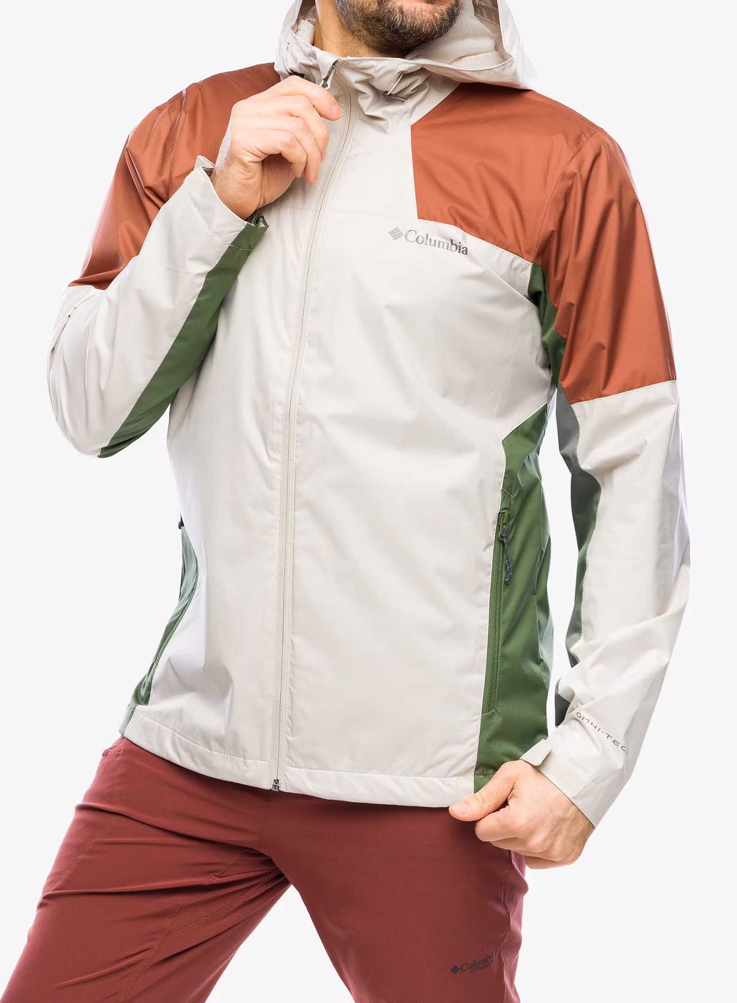 Nepremočljiva jakna Columbia Inner Limits III Jacket - dark stone/auburn/canteen
