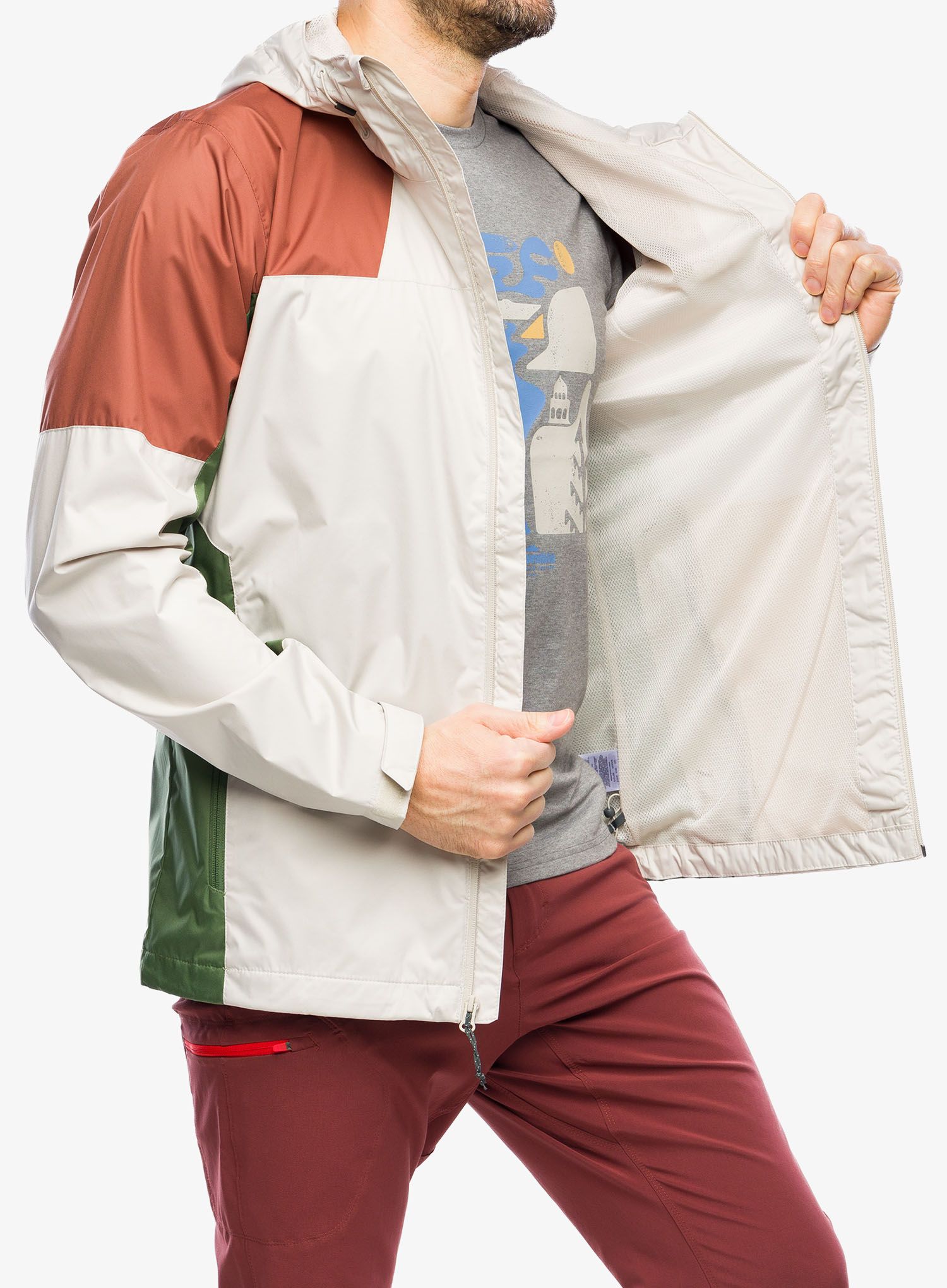 Nepremočljiva jakna Columbia Inner Limits III Jacket - dark stone/auburn/canteen