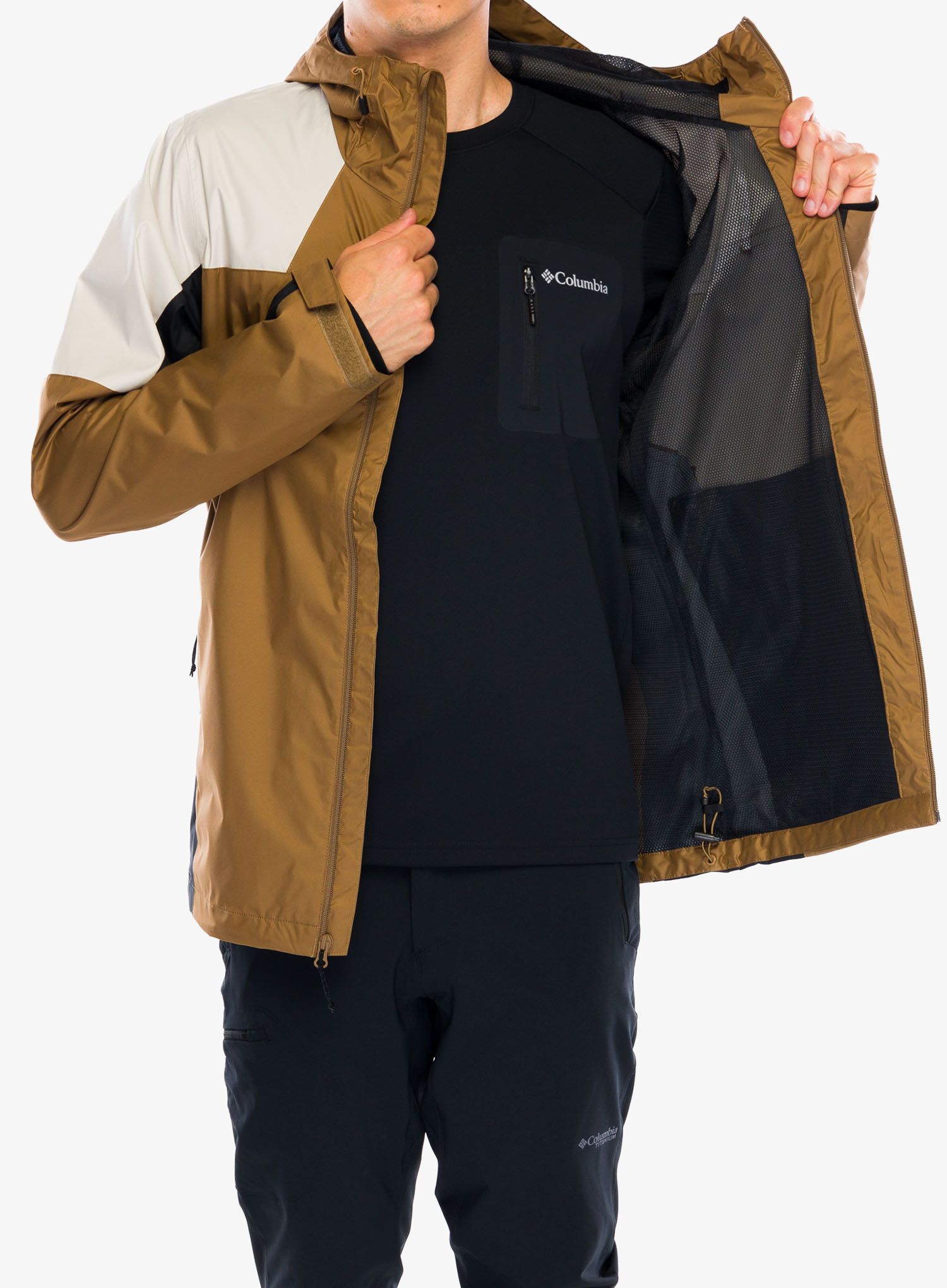 Nepremočljiva jakna Columbia Inner Limits III Jacket - delta/dark stone/black