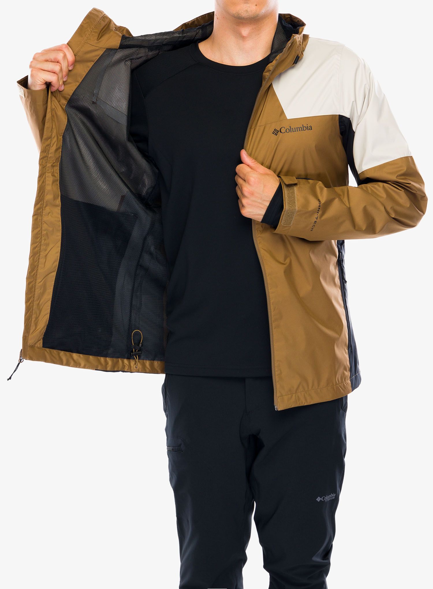 Nepremočljiva jakna Columbia Inner Limits III Jacket - delta/dark stone/black