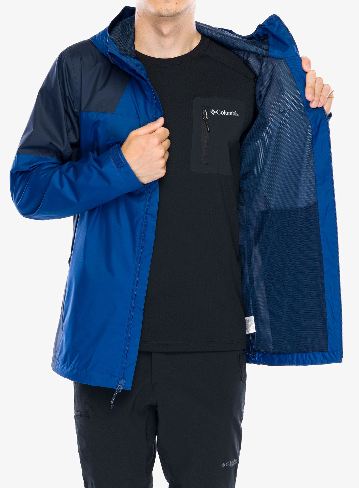 Nepremočljiva jakna Columbia Inner Limits III Jacket - mountain blue/collegiate navy