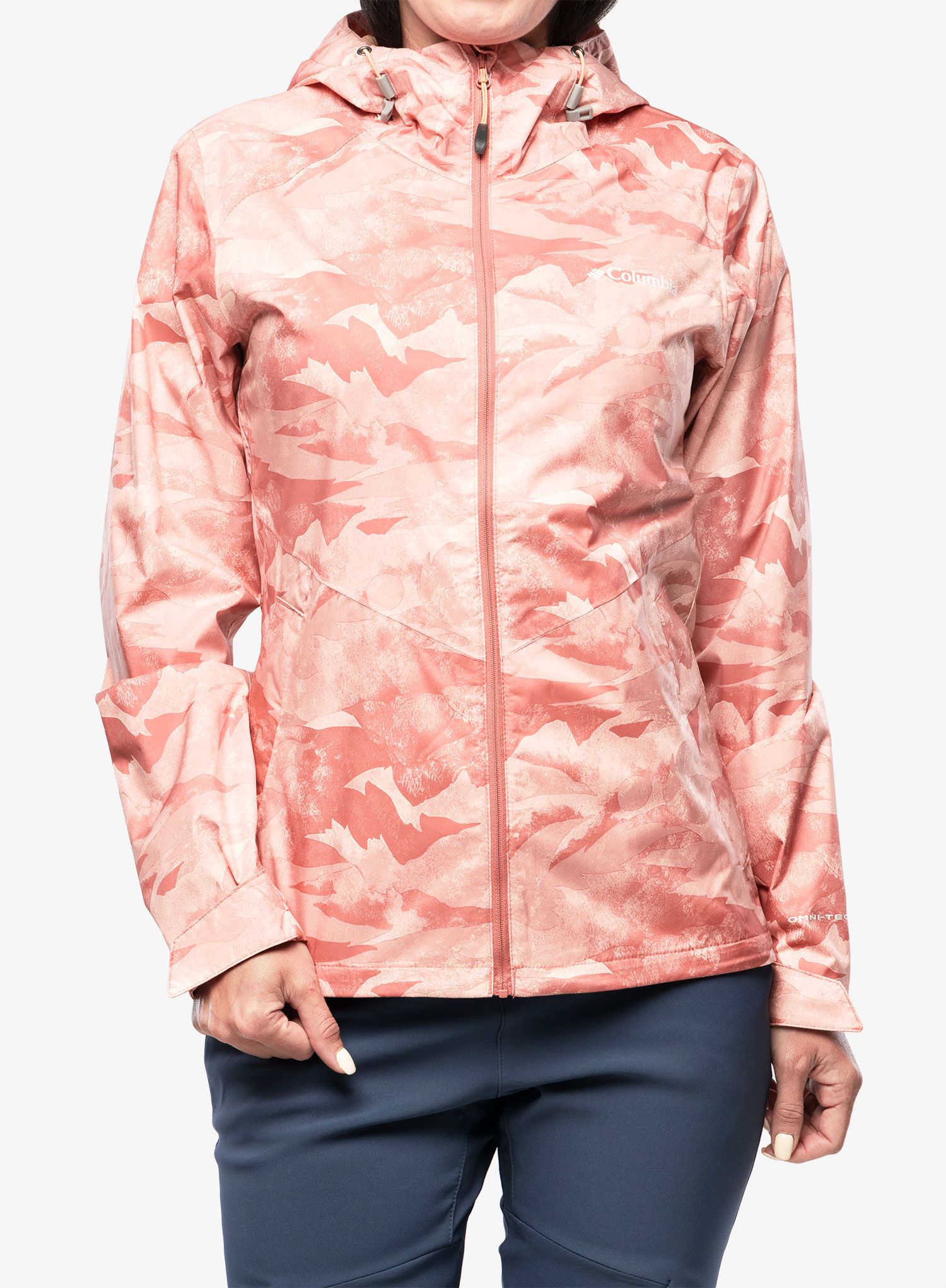 Ženska nepremočljiva jakna Columbia Inner Limits II Jacket - dark coral