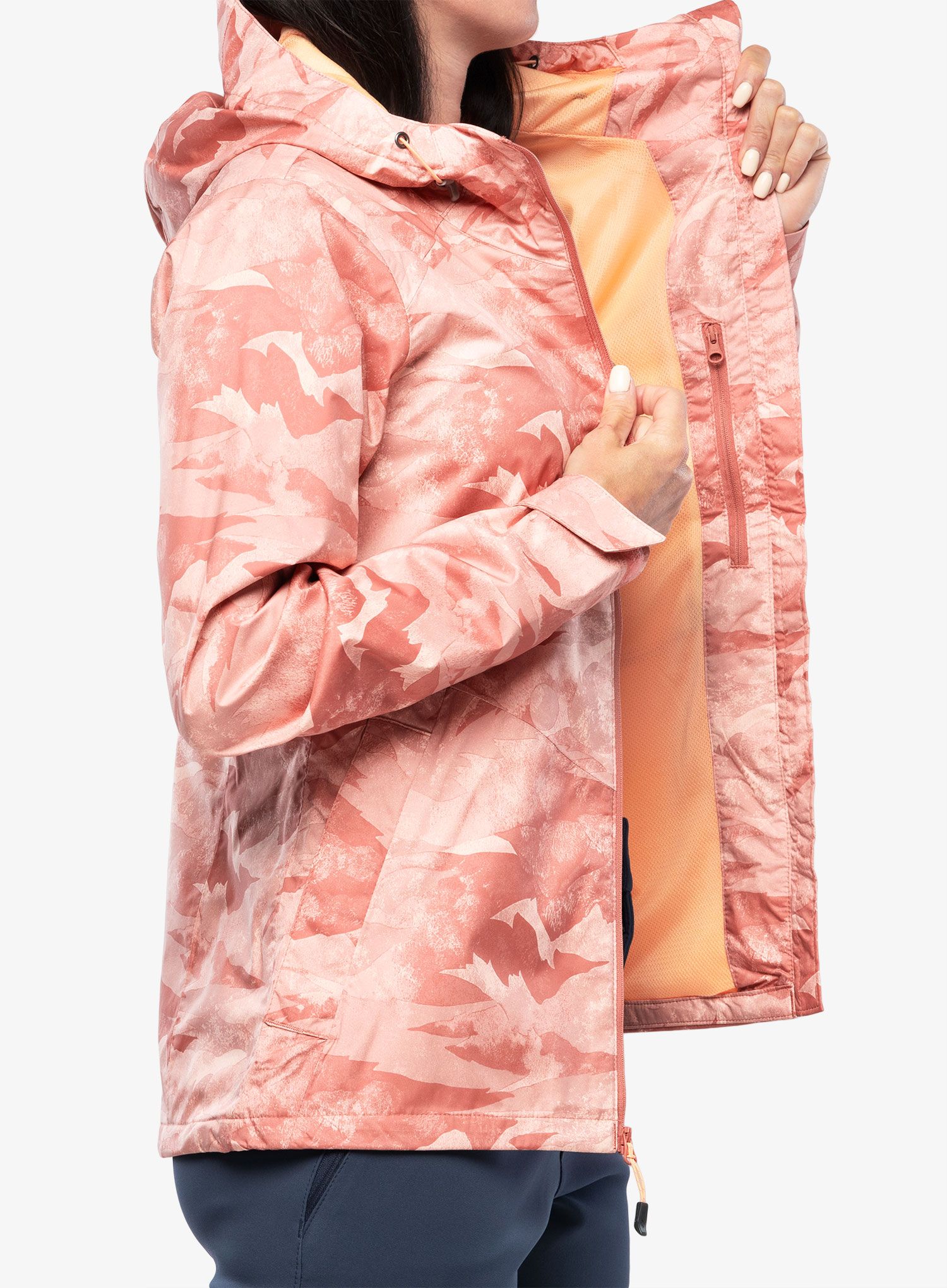 Ženska nepremočljiva jakna Columbia Inner Limits II Jacket - dark coral