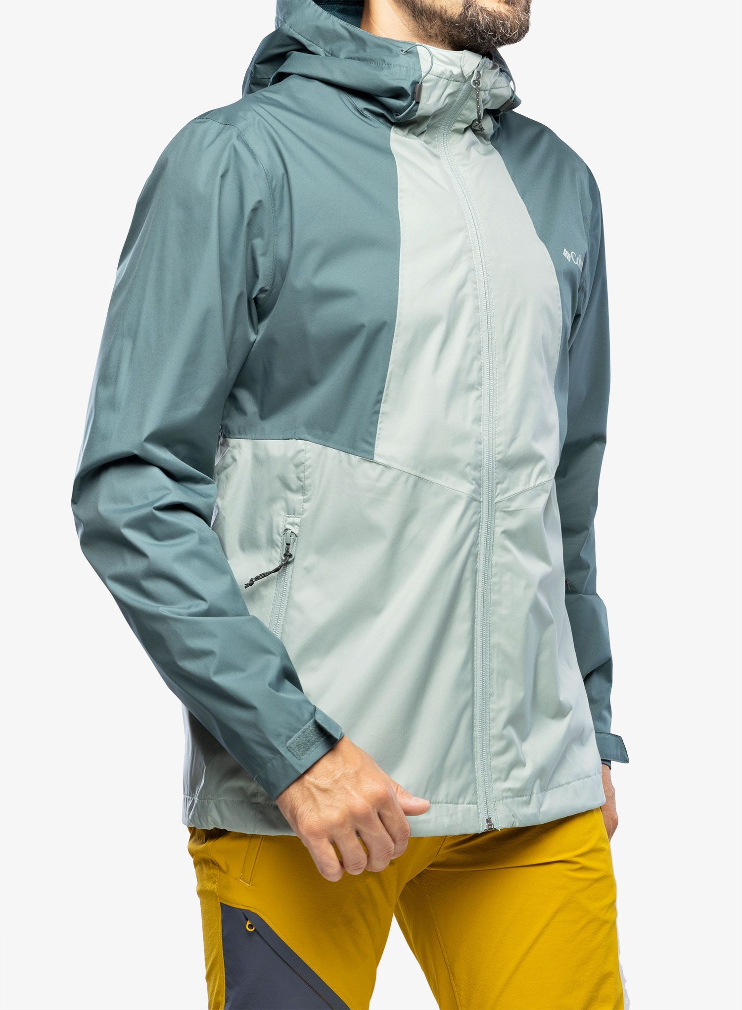 Moška dežna jakna Columbia Inner Limits II Jacket - niagara/metal