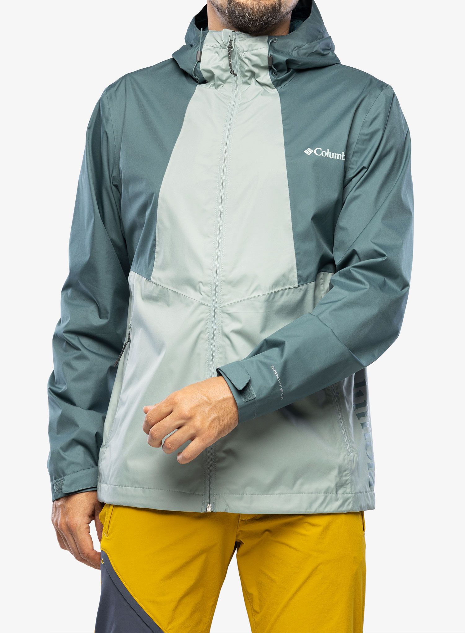 Moška dežna jakna Columbia Inner Limits II Jacket - niagara/metal