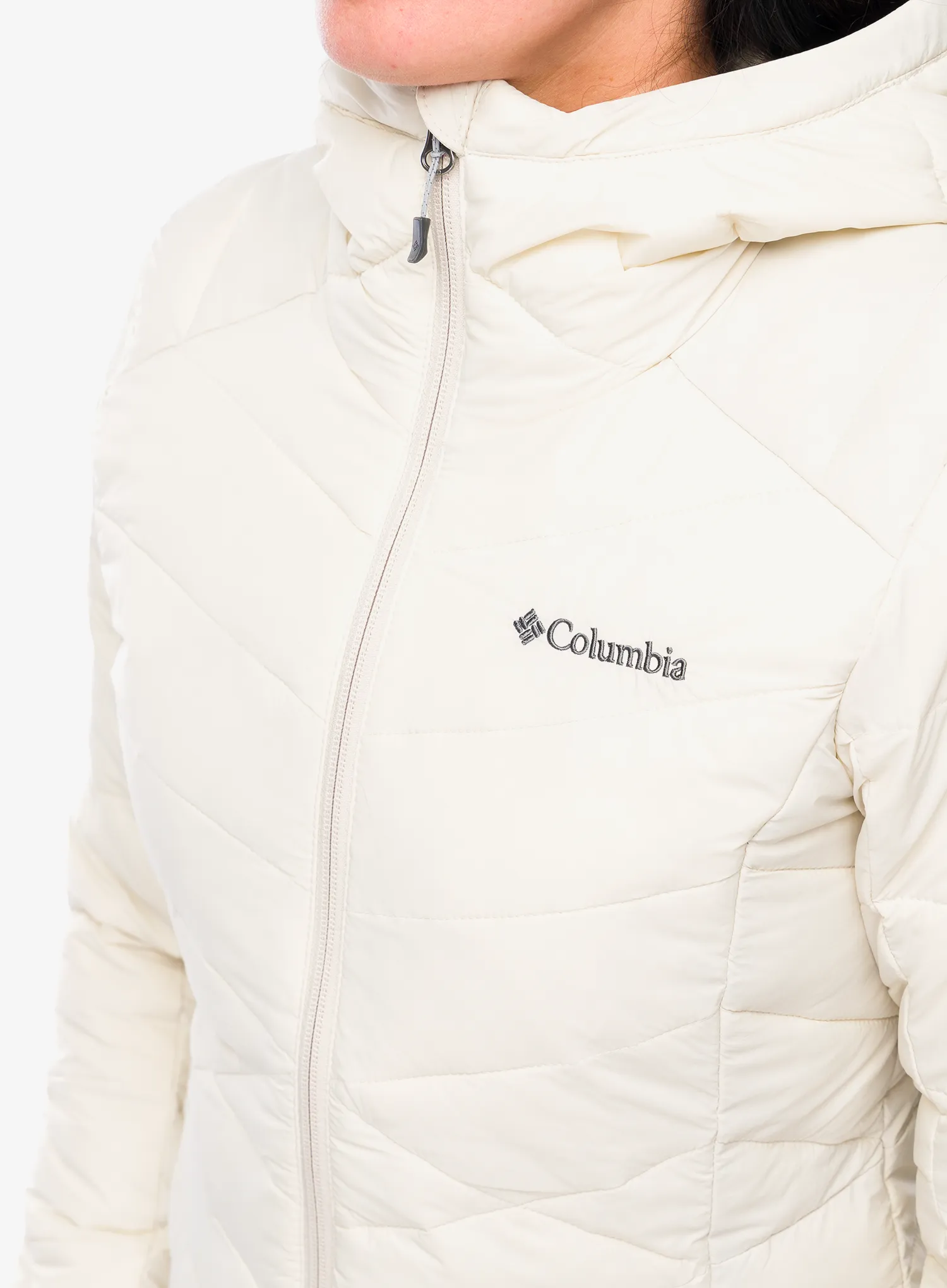 Ženska jakna Columbia Joy Peak II Hooded Jacket - dark stone