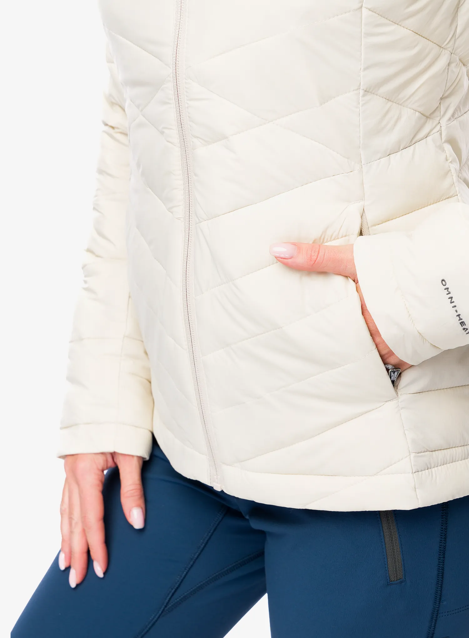 Ženska jakna Columbia Joy Peak II Hooded Jacket - dark stone
