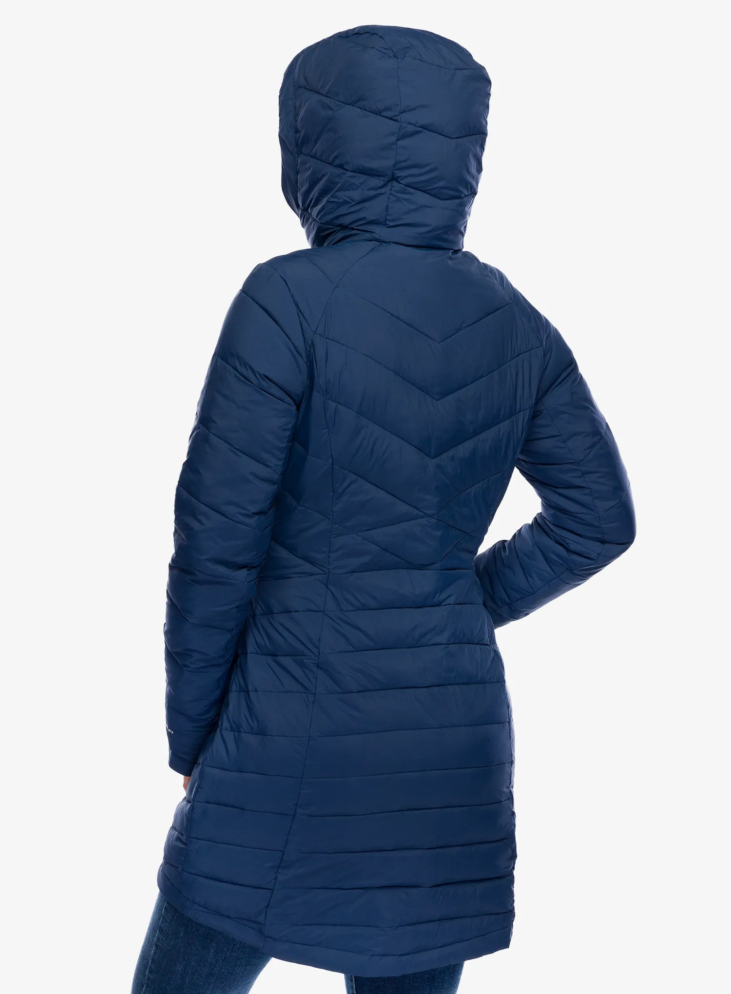 Ženski plašč Columbia Joy Peak II Mid Jacket - collegiate navy/snowdrift/blue