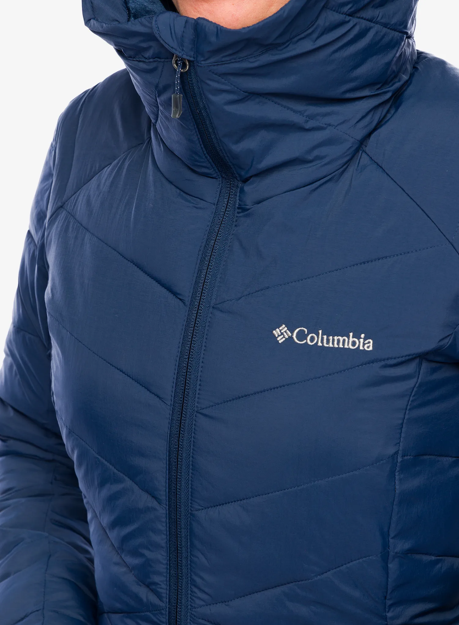 Ženski plašč Columbia Joy Peak II Mid Jacket - collegiate navy/snowdrift/blue