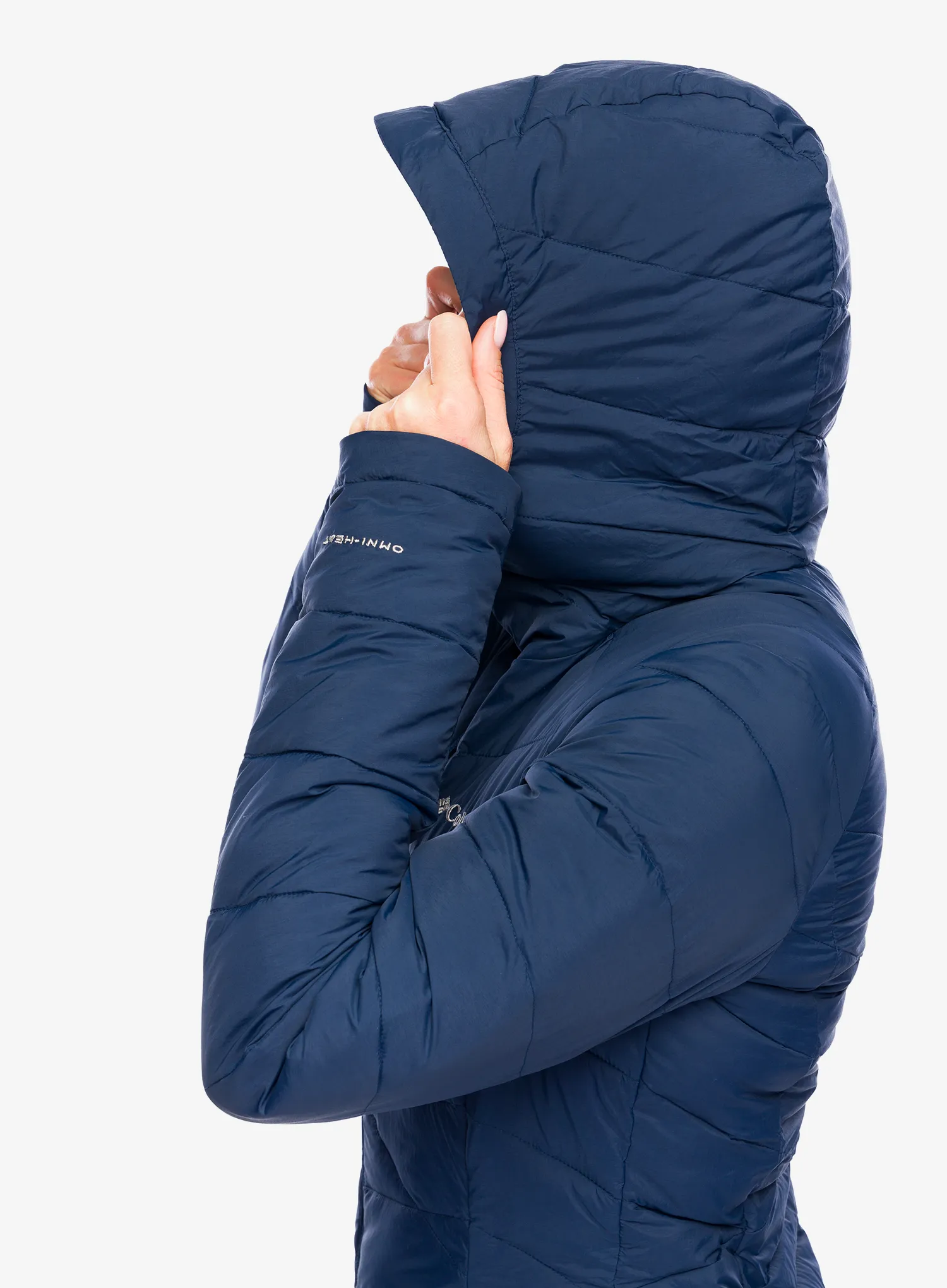 Ženski plašč Columbia Joy Peak II Mid Jacket - collegiate navy/snowdrift/blue