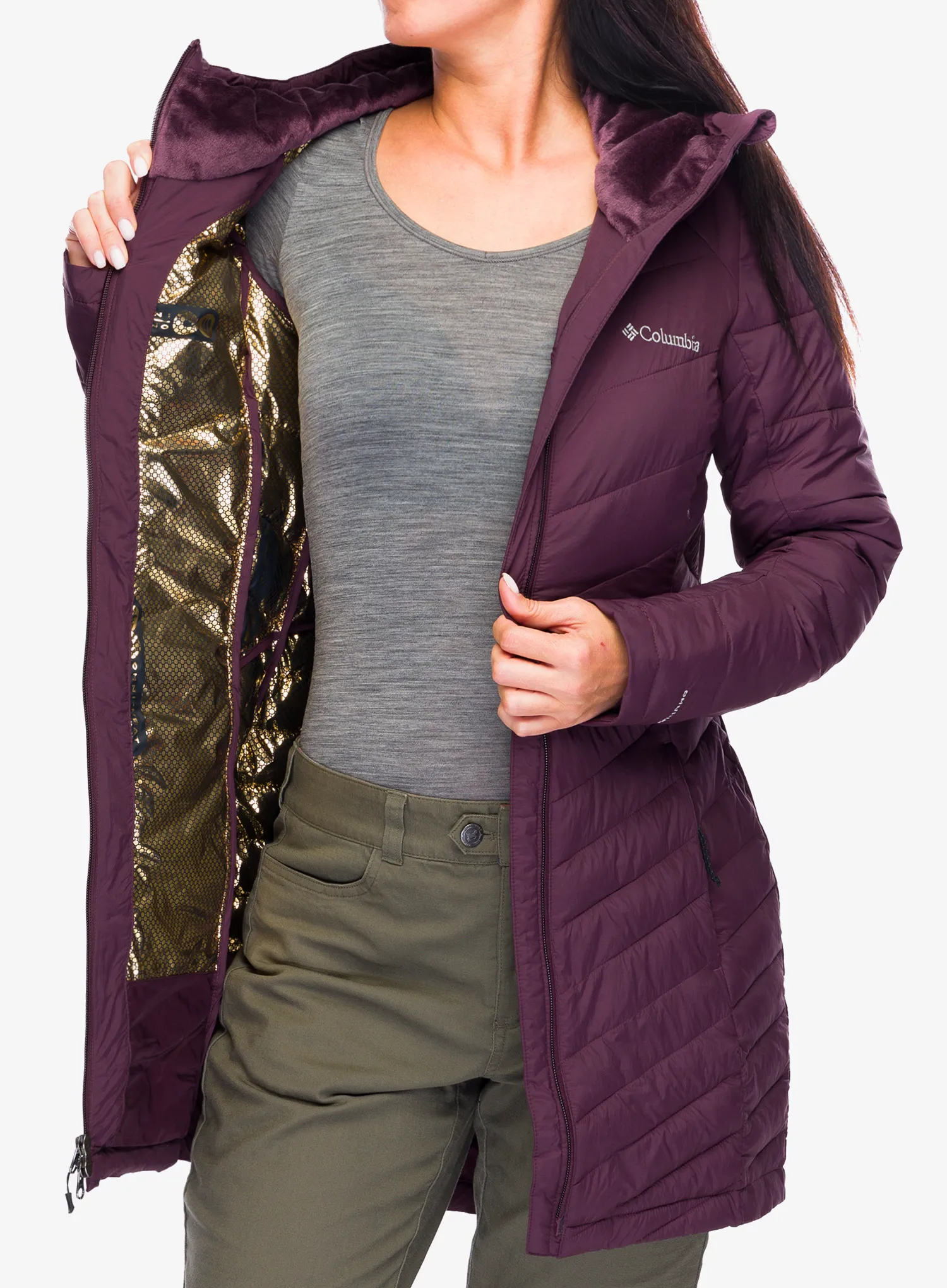 Ženski plašč Columbia Joy Peak II Mid Jacket - moonvista